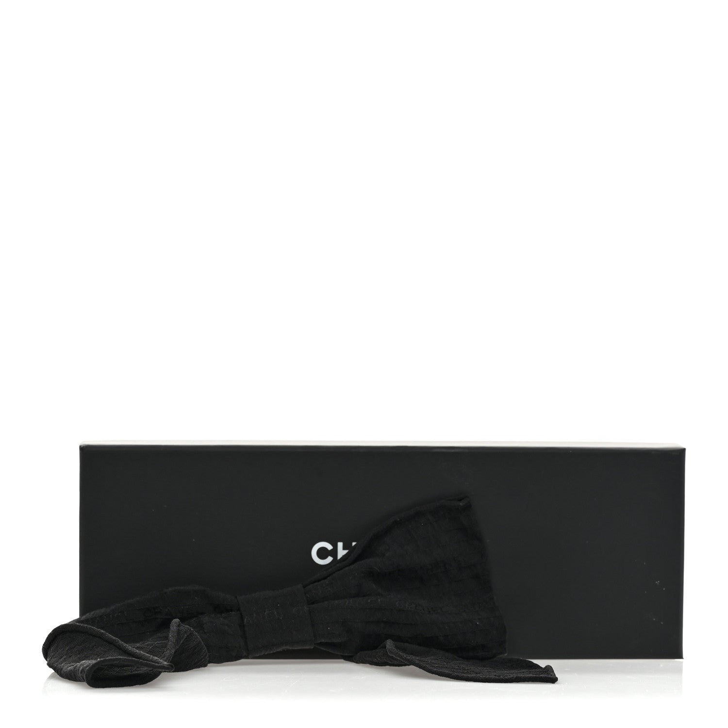 Silk Bow Hair Clip Black