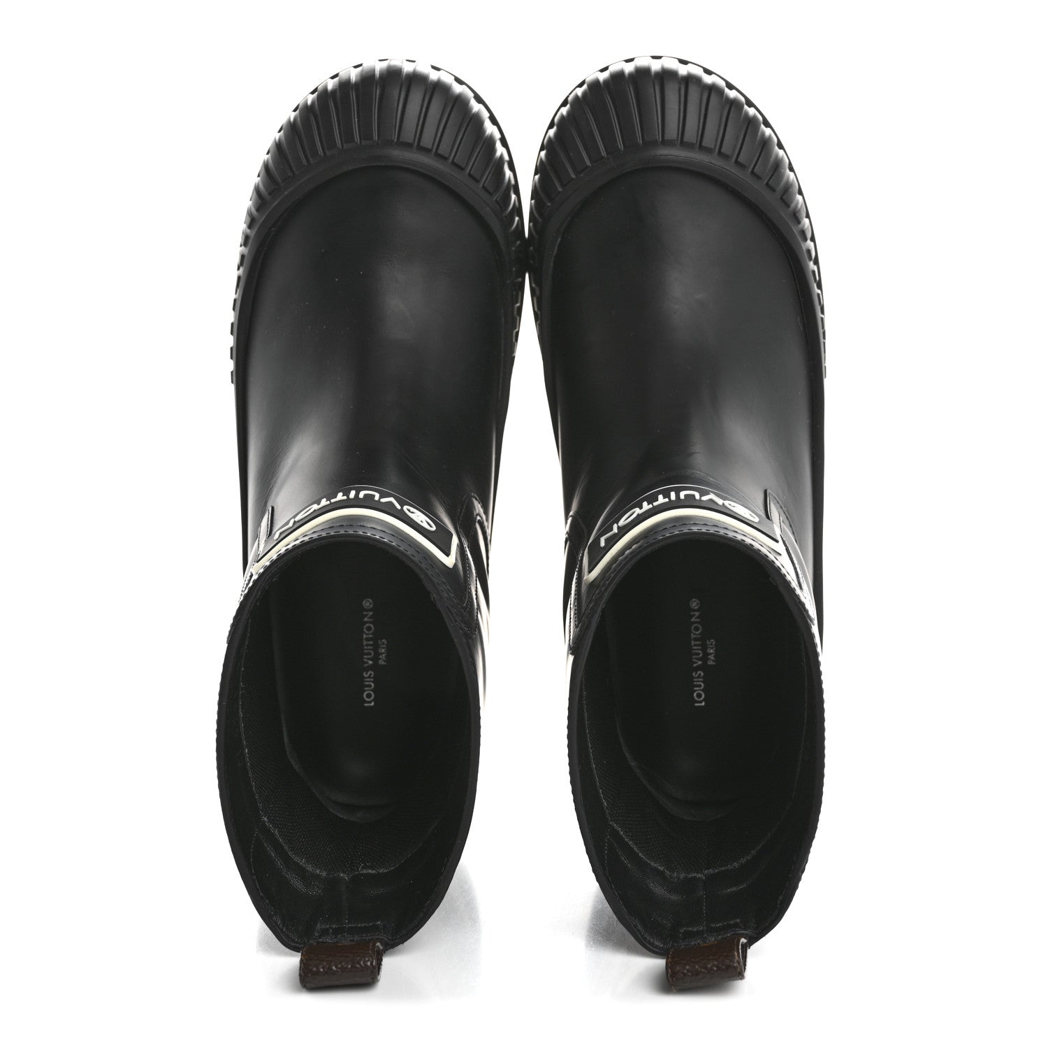 Calfskin Polar Flat Ankle Boots 38 Black
