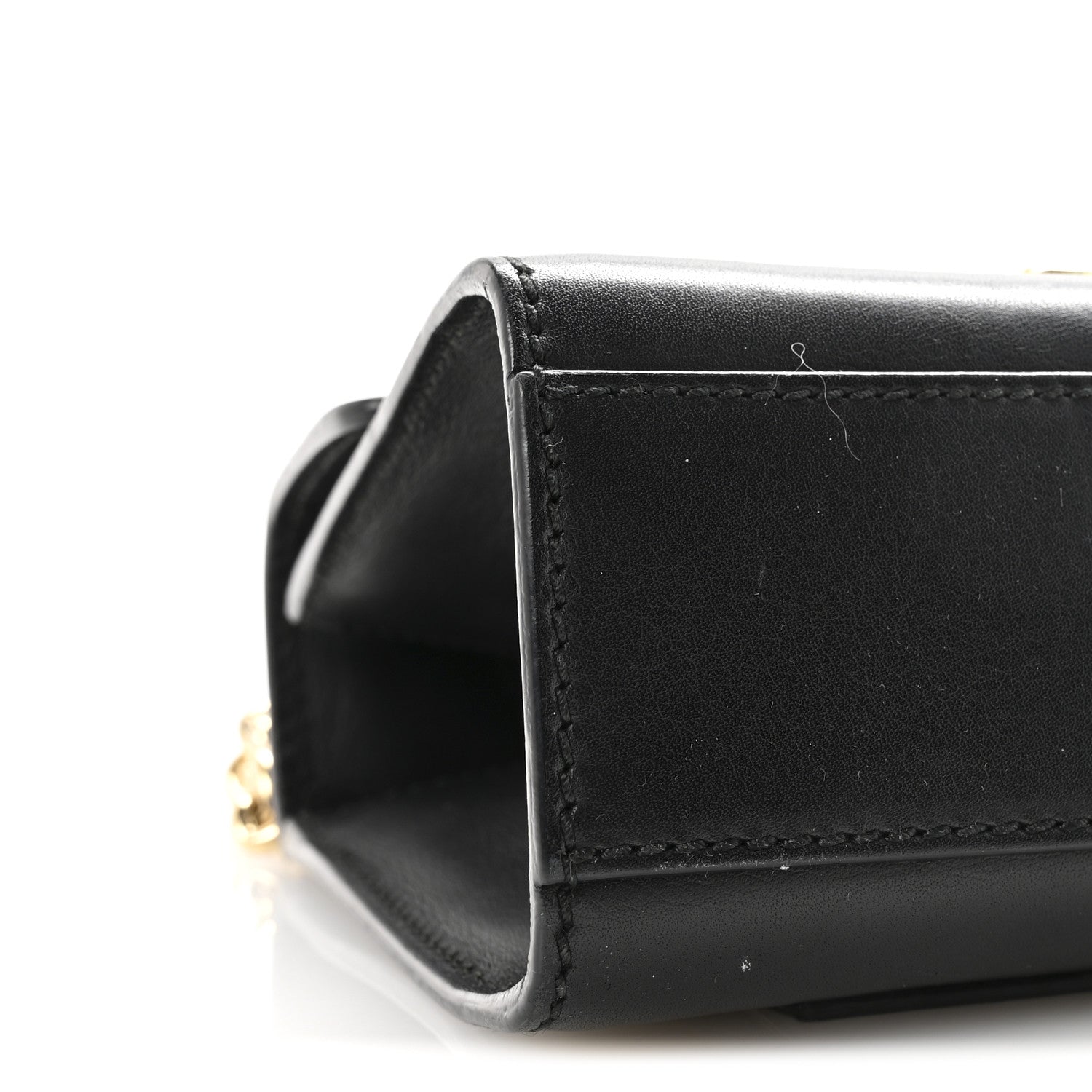 Calfskin Small Padlock Shoulder Bag Black