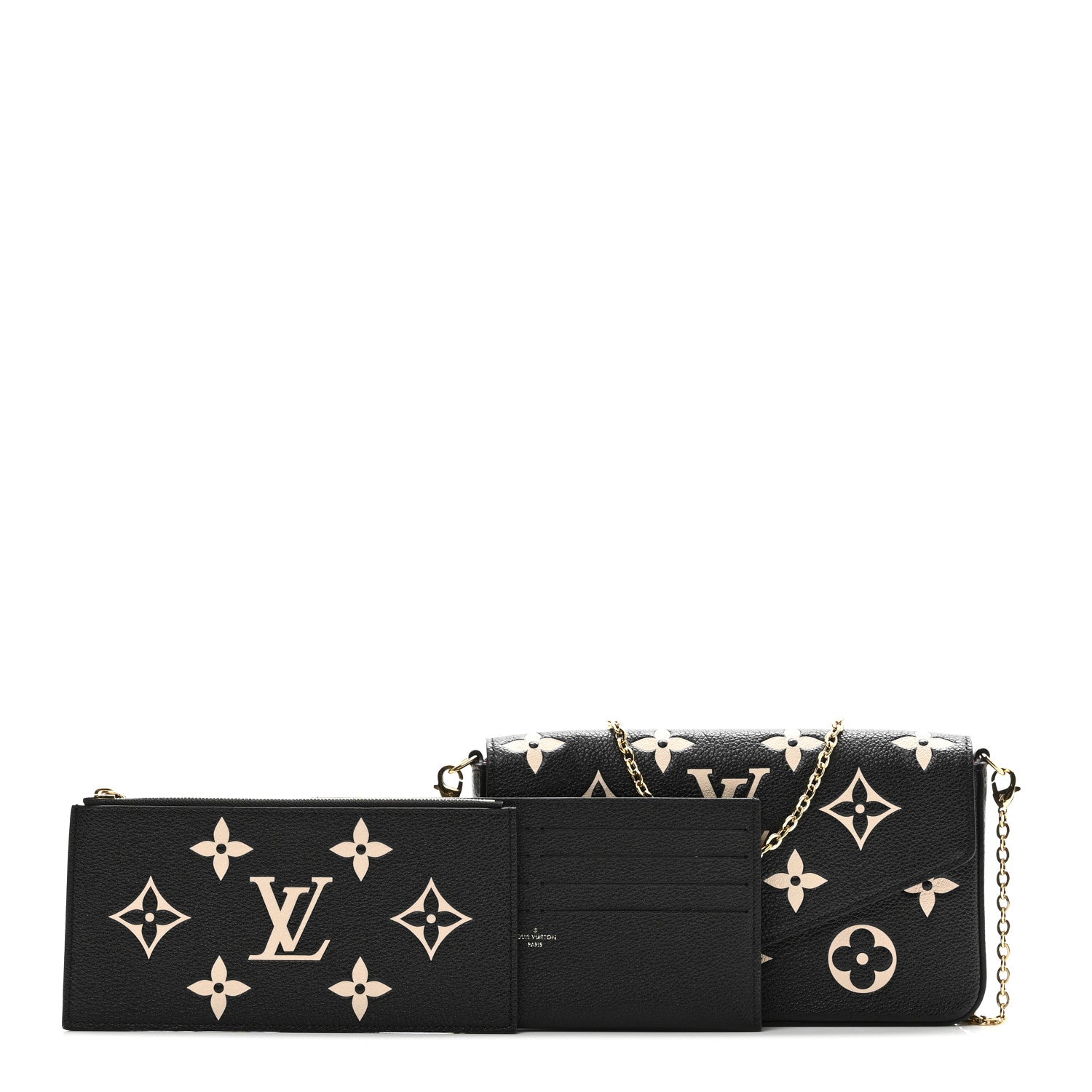 Empreinte Monogram Giant Felicie Pochette Black Beige