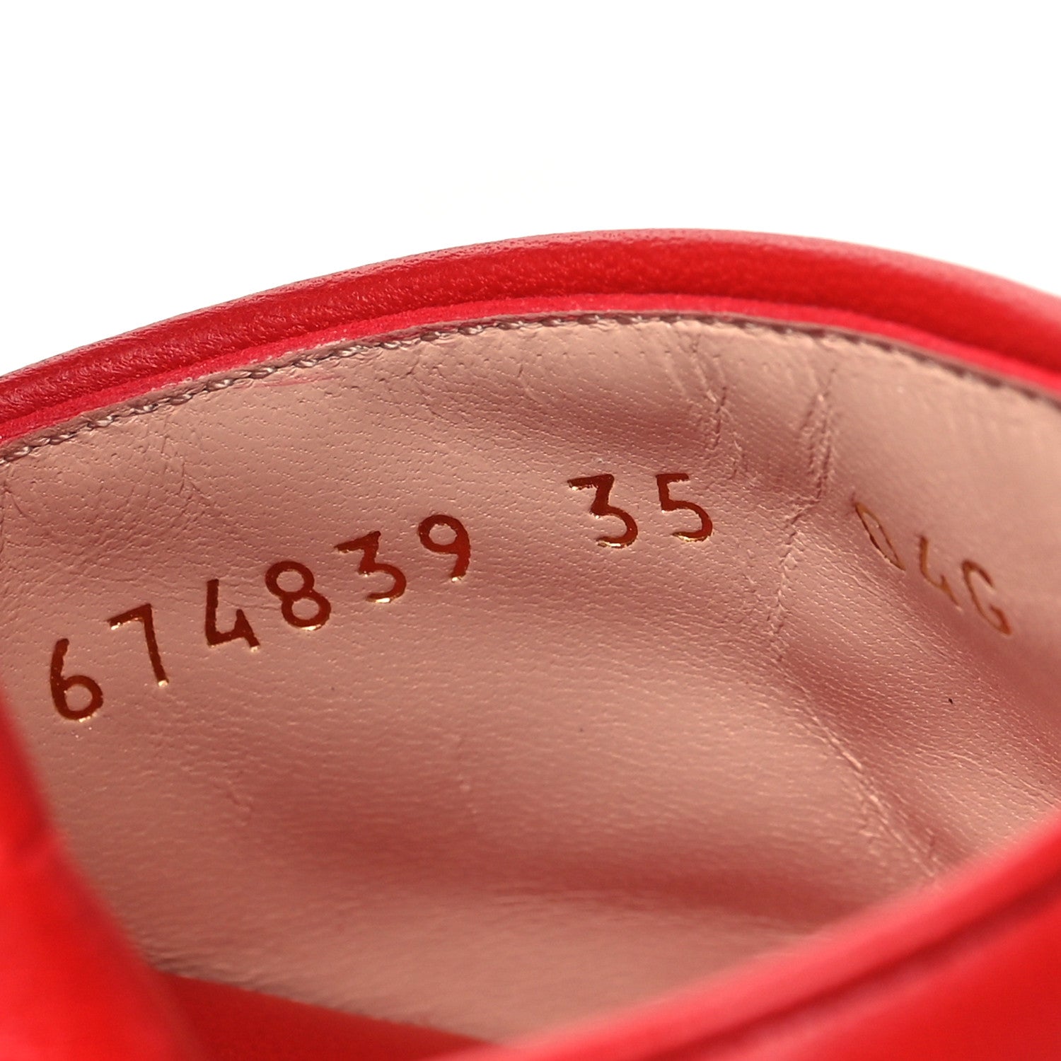 Nappa Matelasse GG Marmont 75mm Slide Sandals 35 Maple Red