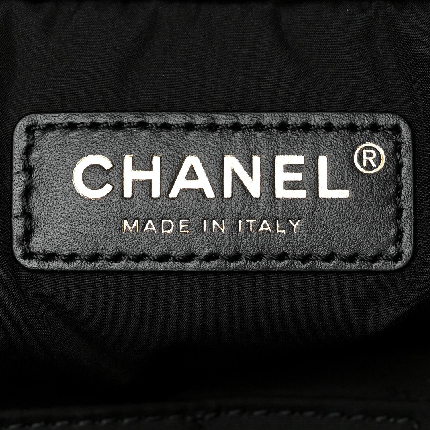 Shiny Grained Calfskin Quilted Travel Bowling Bag Black