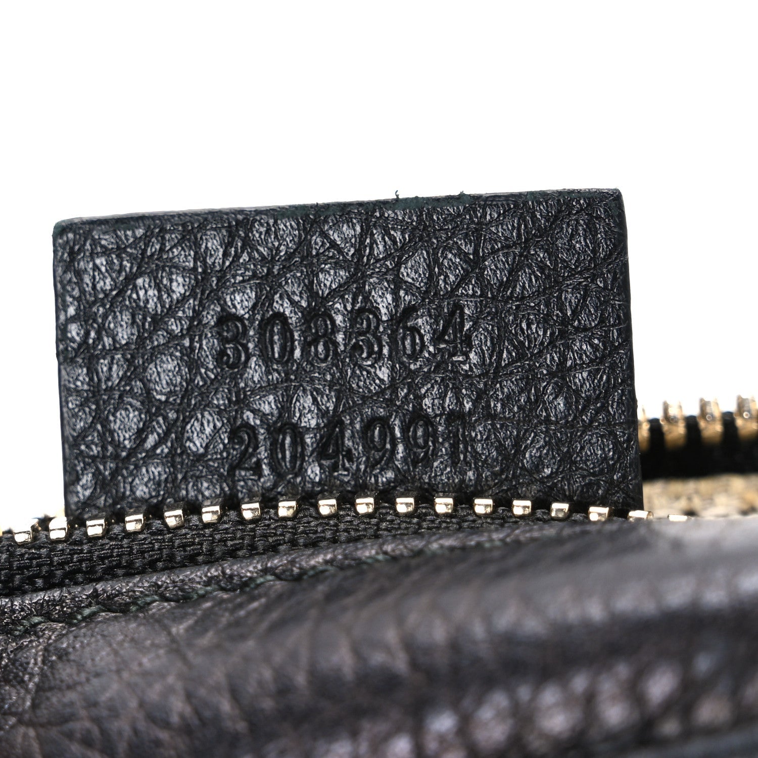 Pebbled Calfskin Small Soho Disco Bag Black