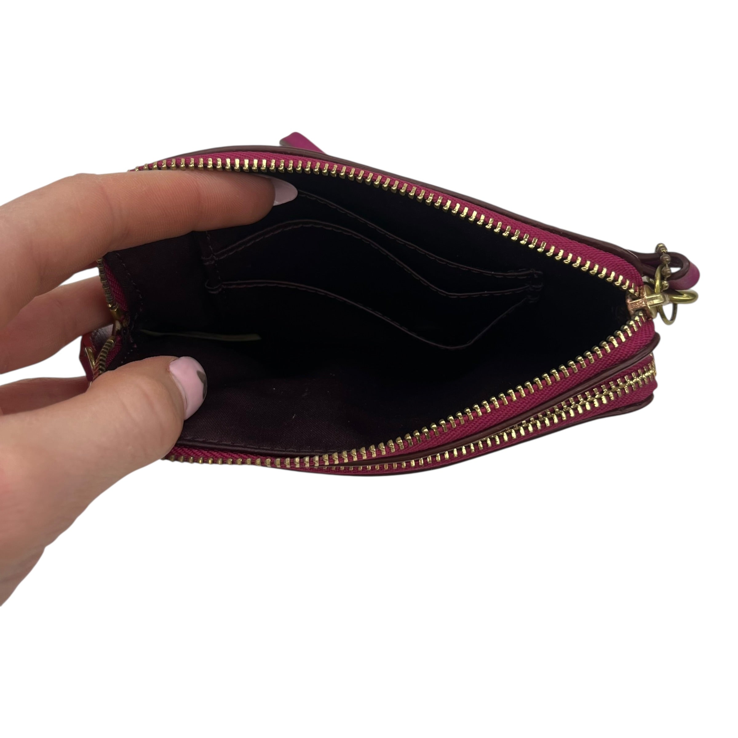 Wristlet Designer By Coach In Pink, Size:Small