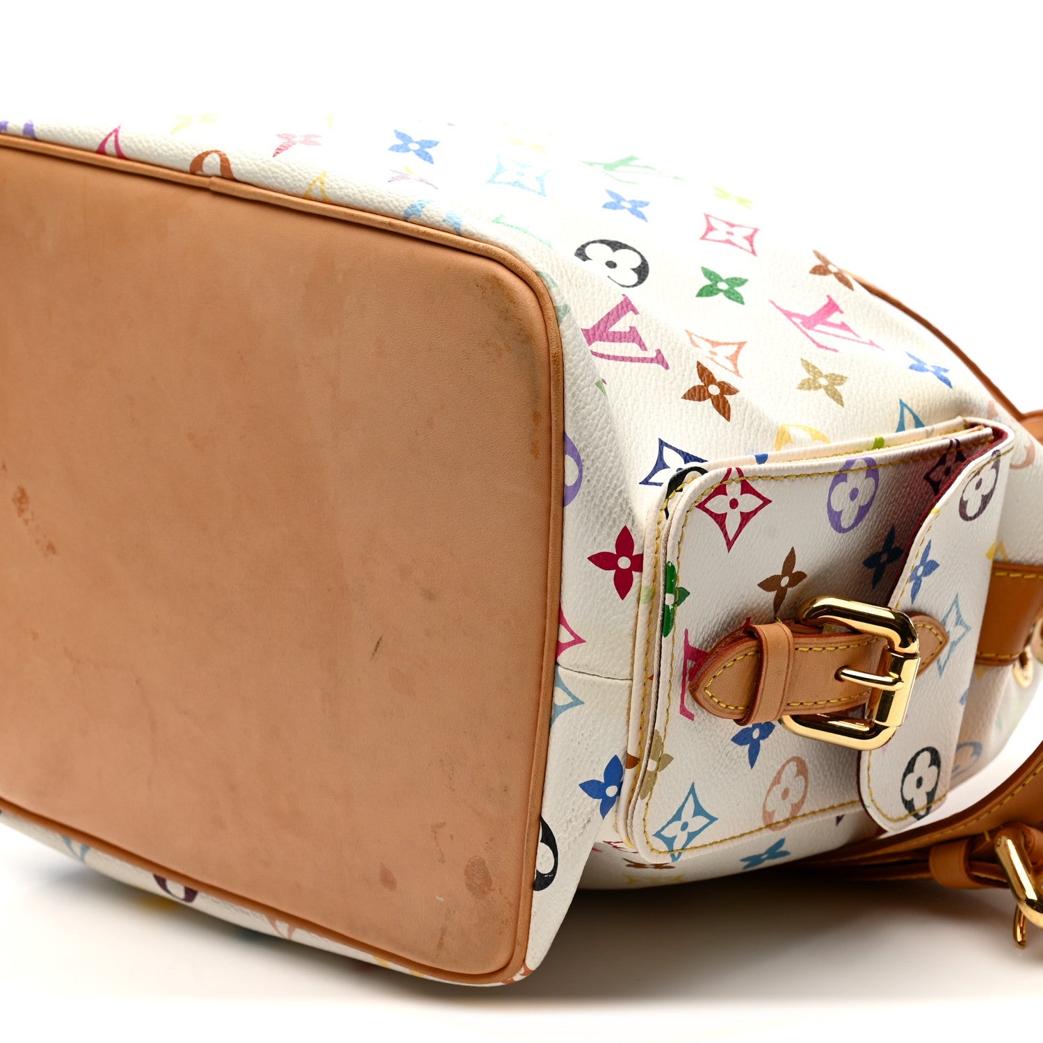 Monogram Multicolor Petit Noe White