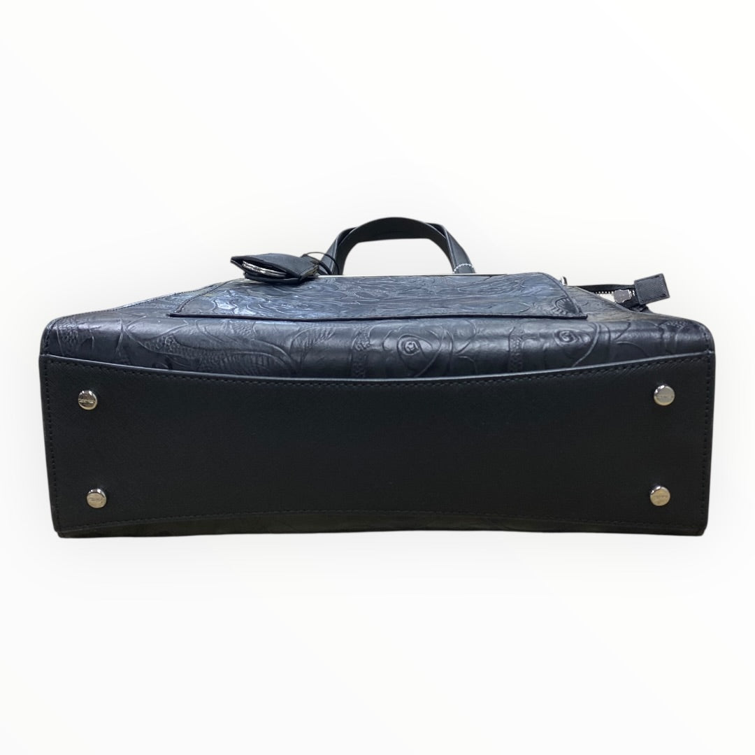 Handbag Leather By Calvin Klein In Black, Size:Medium
