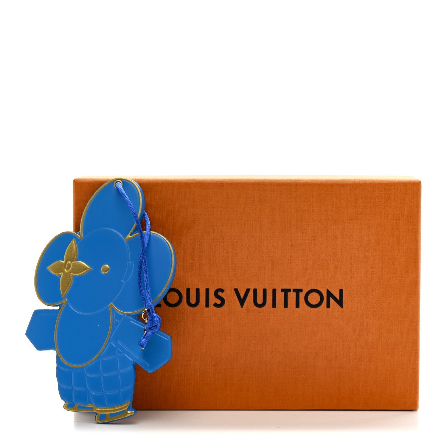 Monogram Vivienne Xmas Ornament Charm Blue