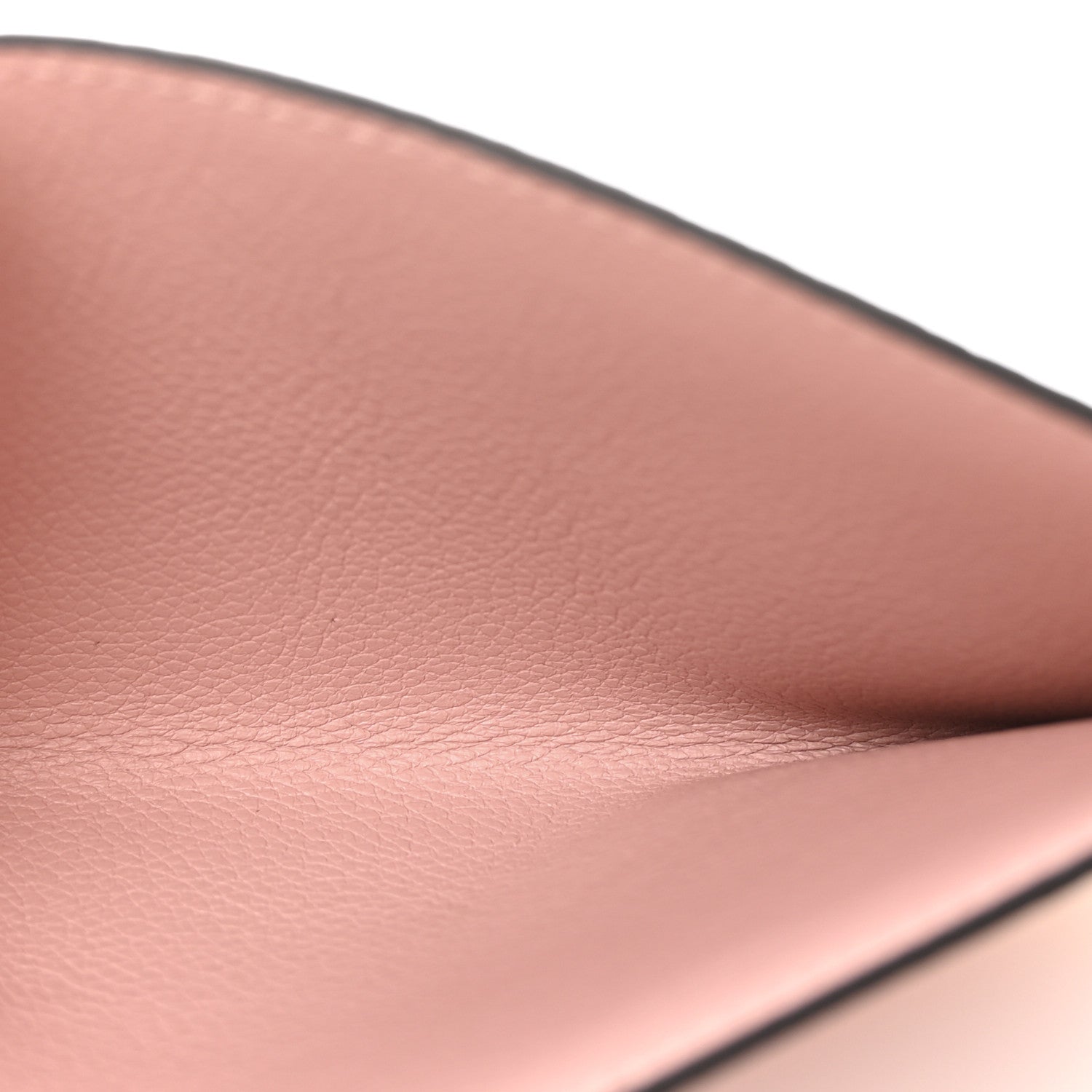 Calfskin Felicie Card Holder Insert Rose Poudre