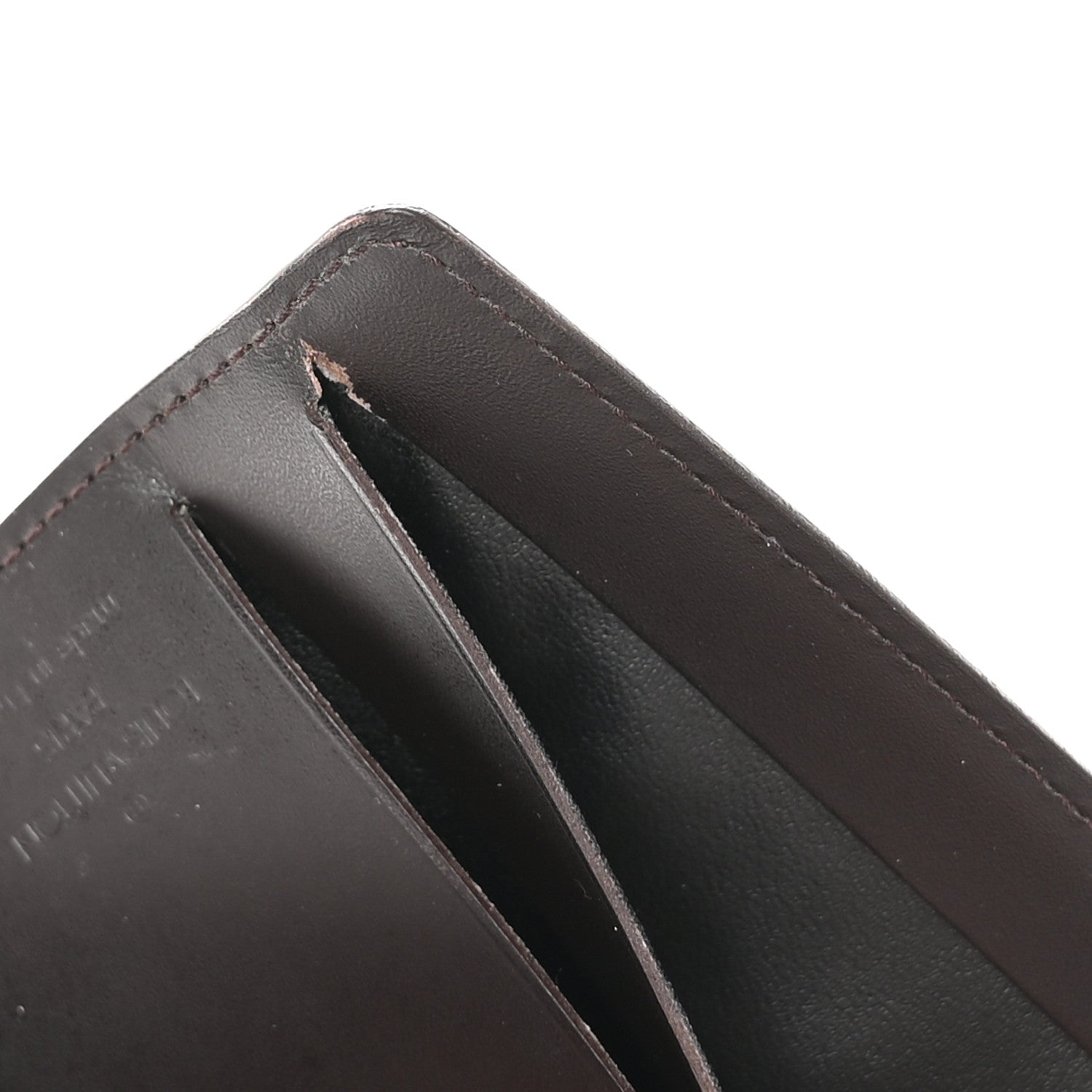 Monogram Glace Whist Wallet Cafe Brown