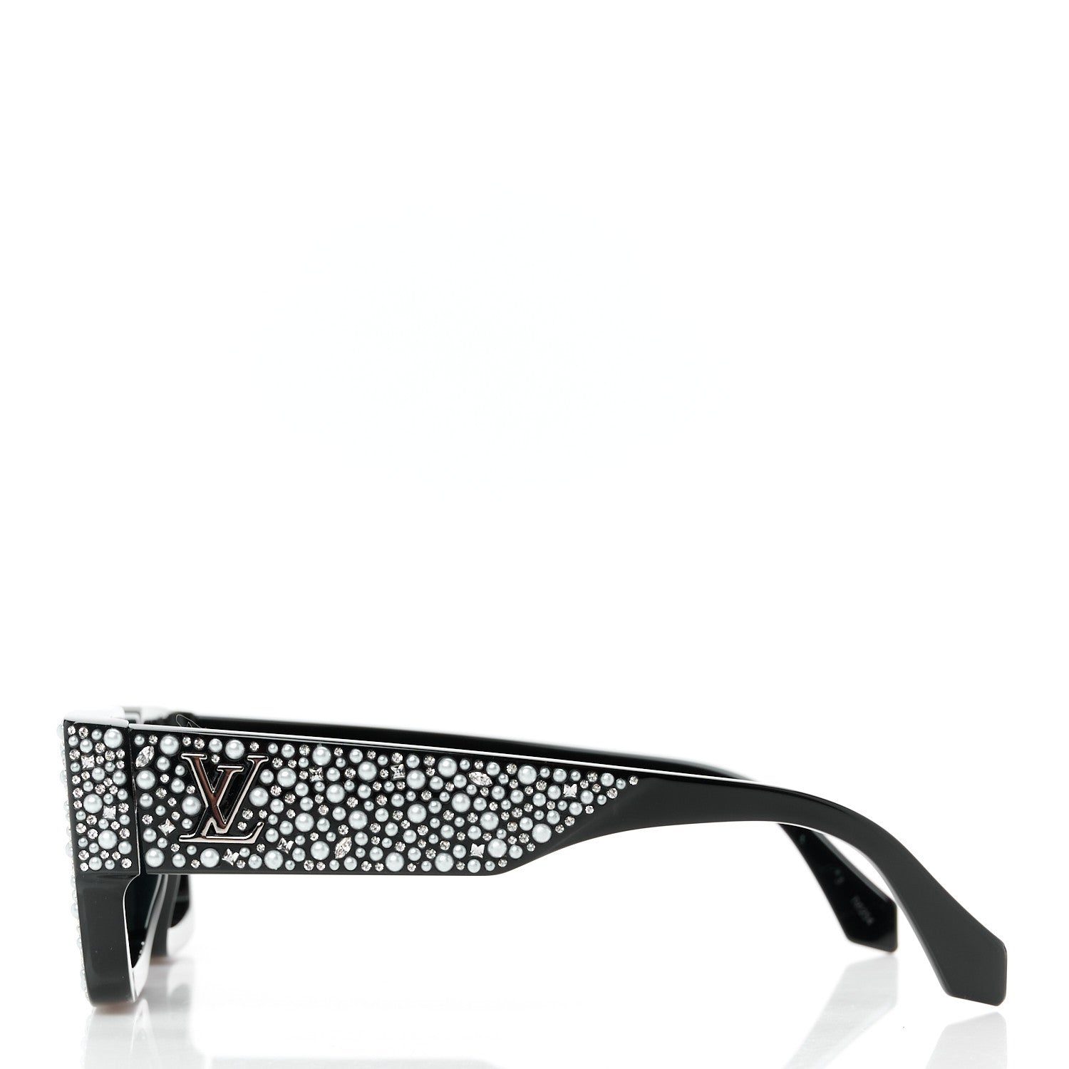 Acetate LV Clash Pearls & Strass Sunglasses Z2396W Black