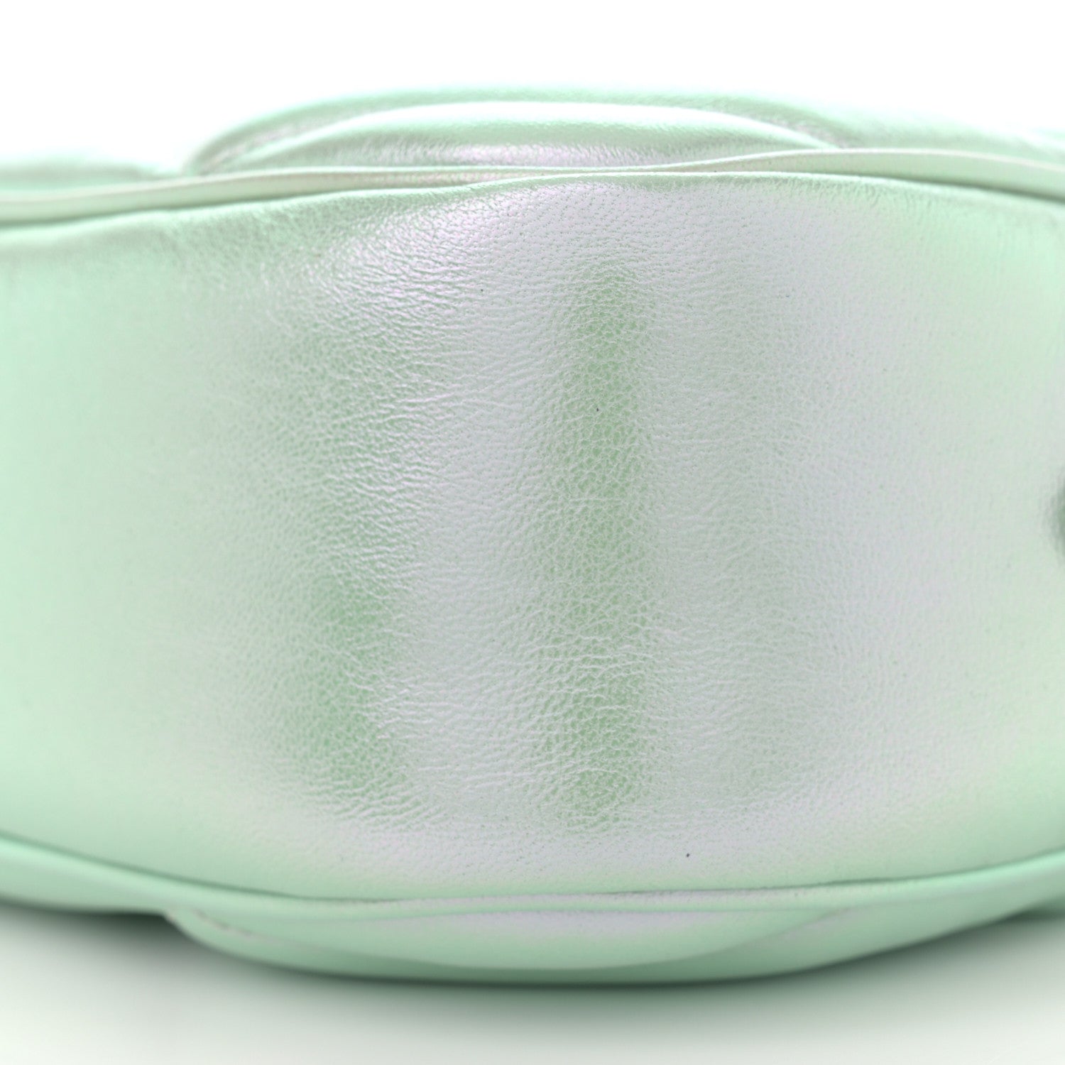 Iridescent Nappa Chevron Matelasse Small GG Marmont Chain Shoulder Bag Iridescent Salvy Green