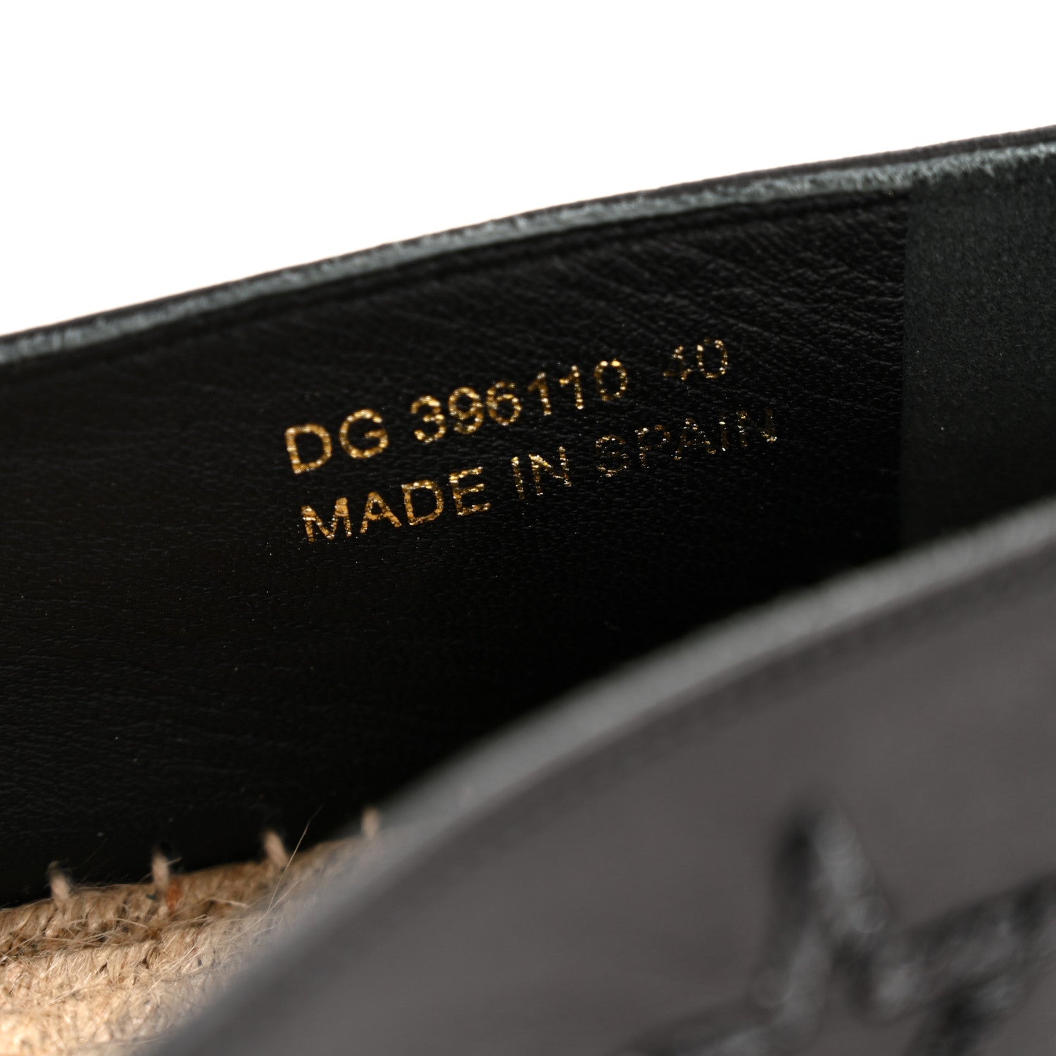 Nappa Sequins Star Espadrilles 40 Black
