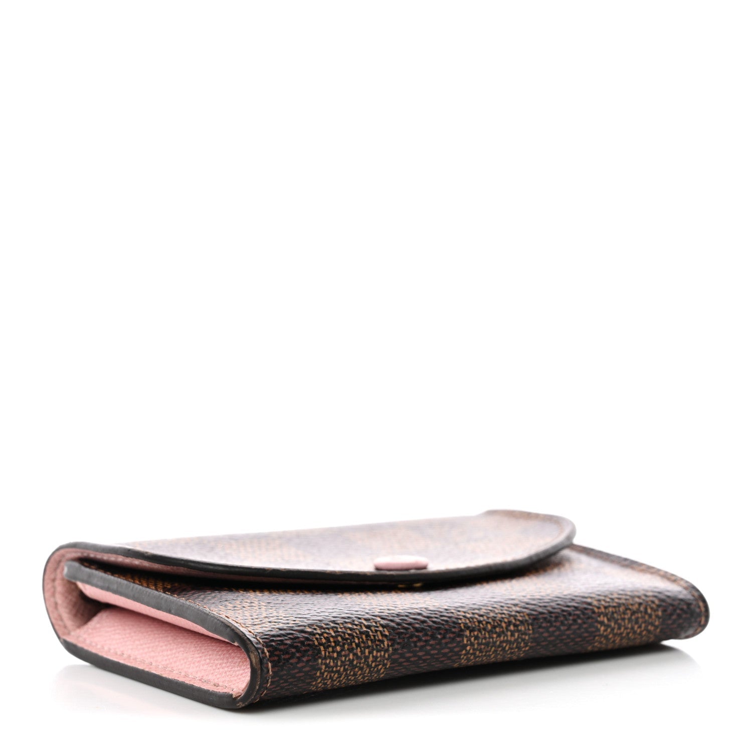 Damier Ebene Rosalie Coin Purse Rose Ballerine