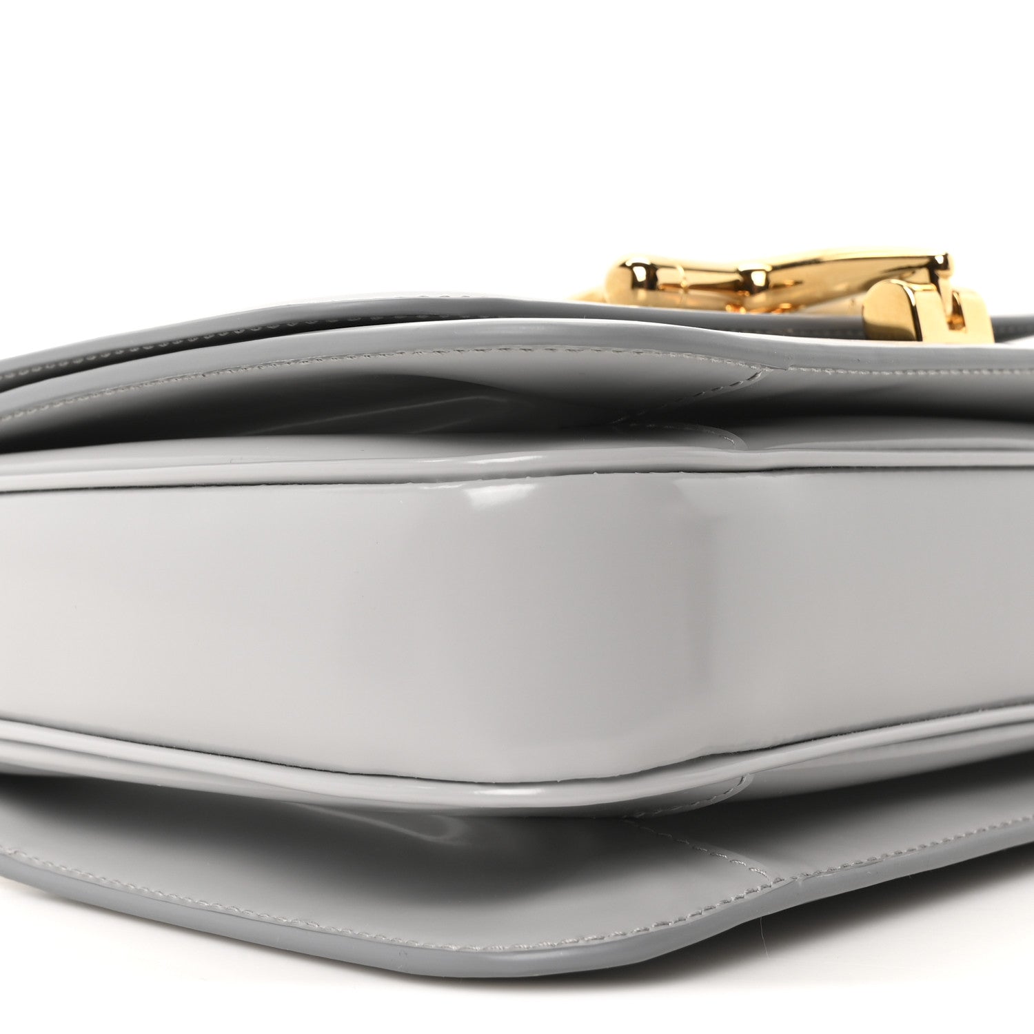 Calfskin Siena Small Shoulder Bag Grey