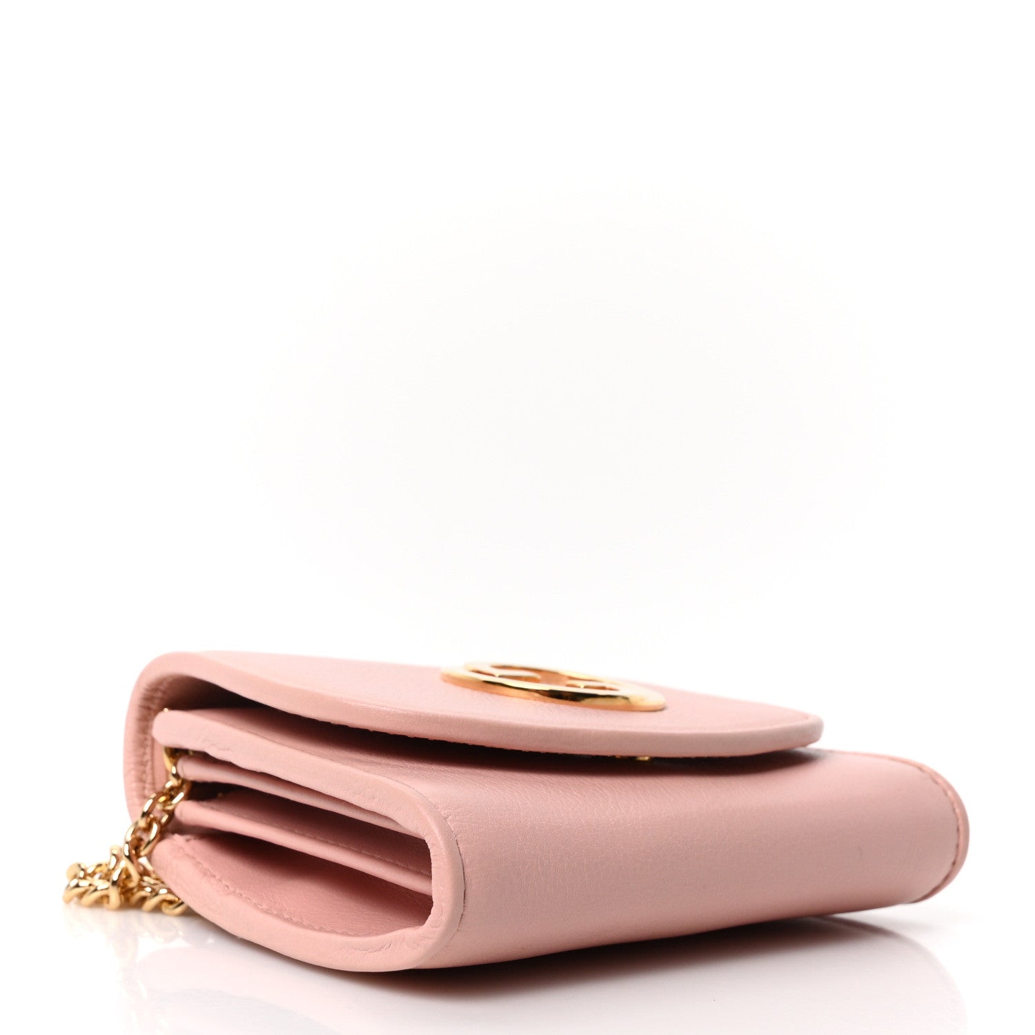 Roxy Calfskin Medium Blondie Chain Wallet Powder Pink