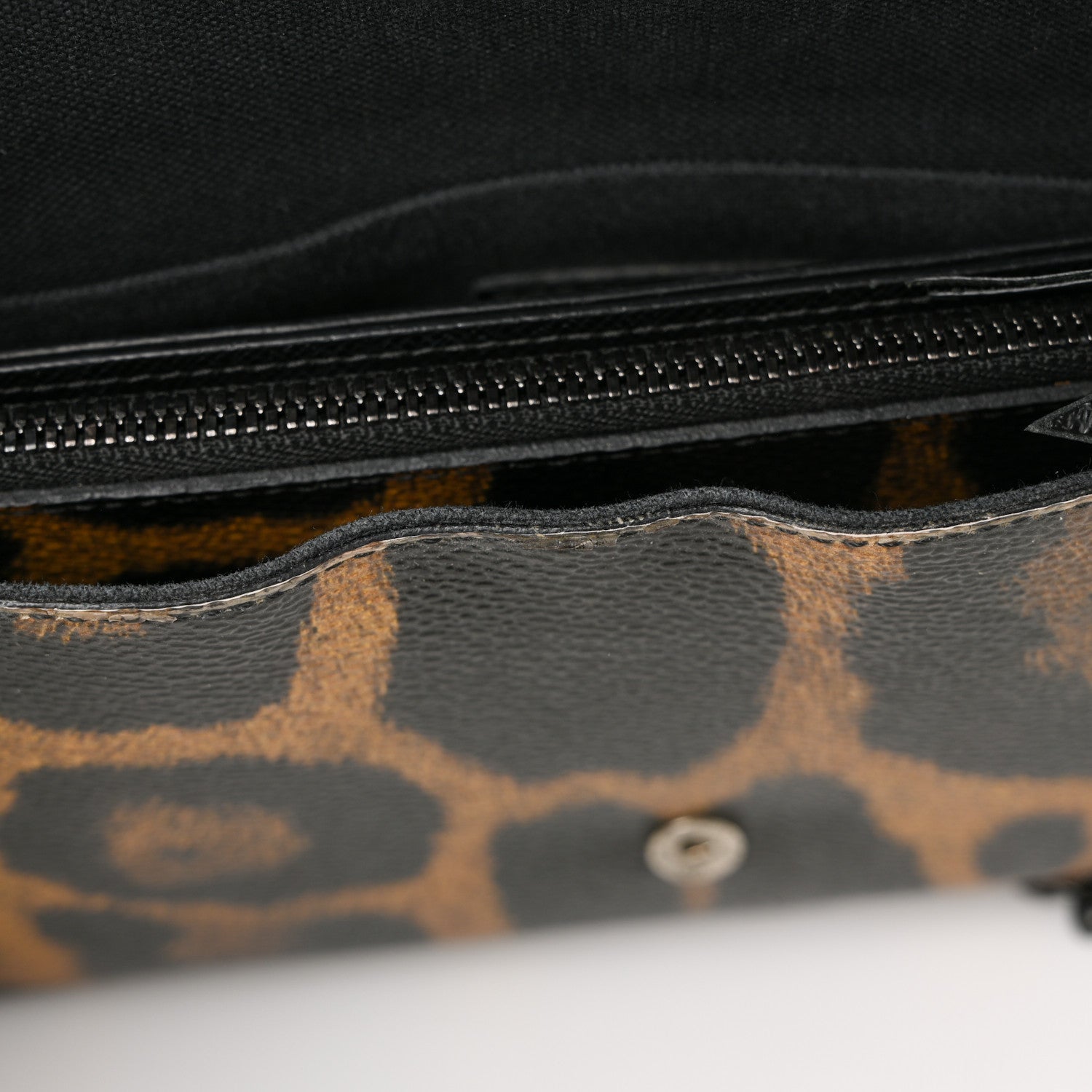 Monogram Animal Print Pochette Felicie Chain Wallet