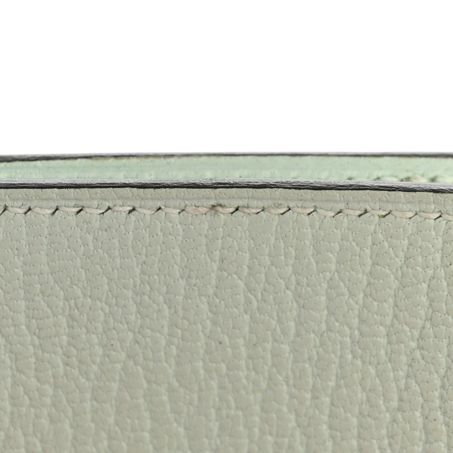 Chevre Mysore Bearn Card Holder Wallet Vert Peppermint