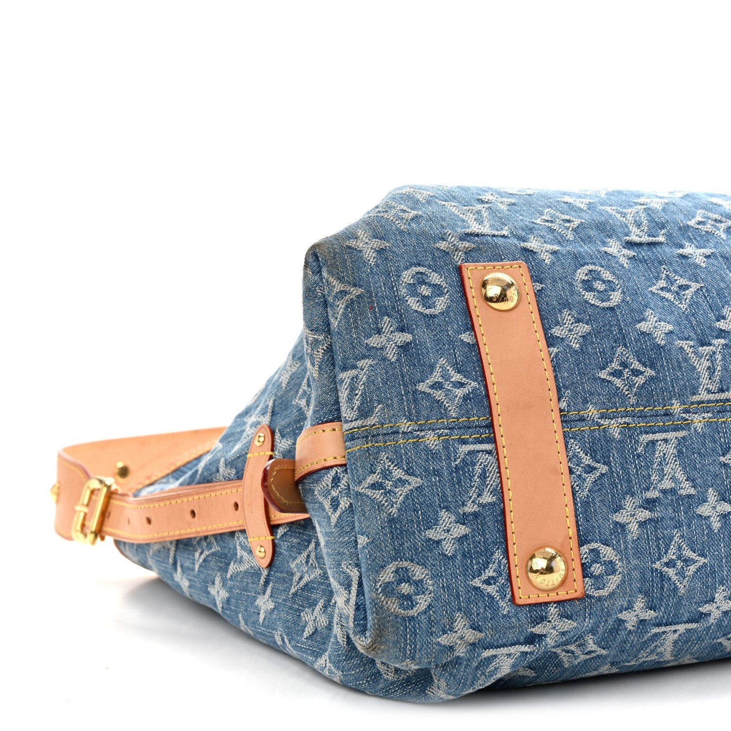 Monogram Denim CarryAll MM Blue