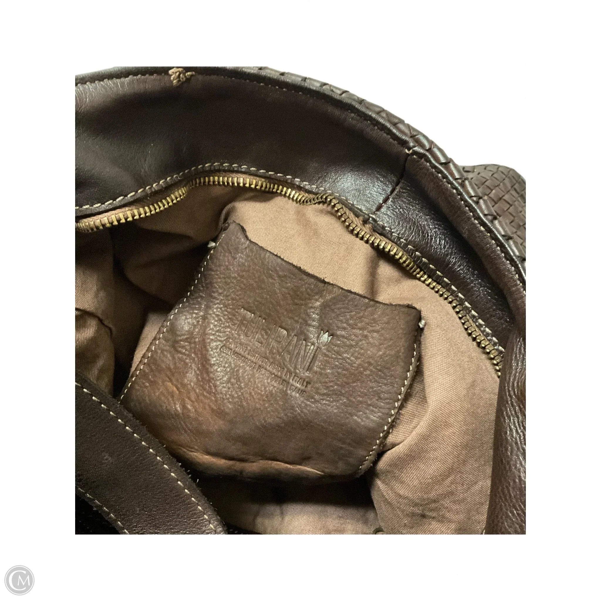 Handbag Leather By Clothes Mentor, Size: Medium