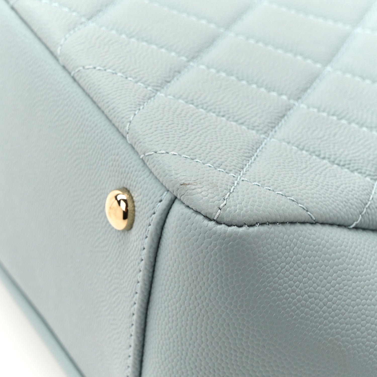 Caviar Quilted Large Business Affinity Flap Blue