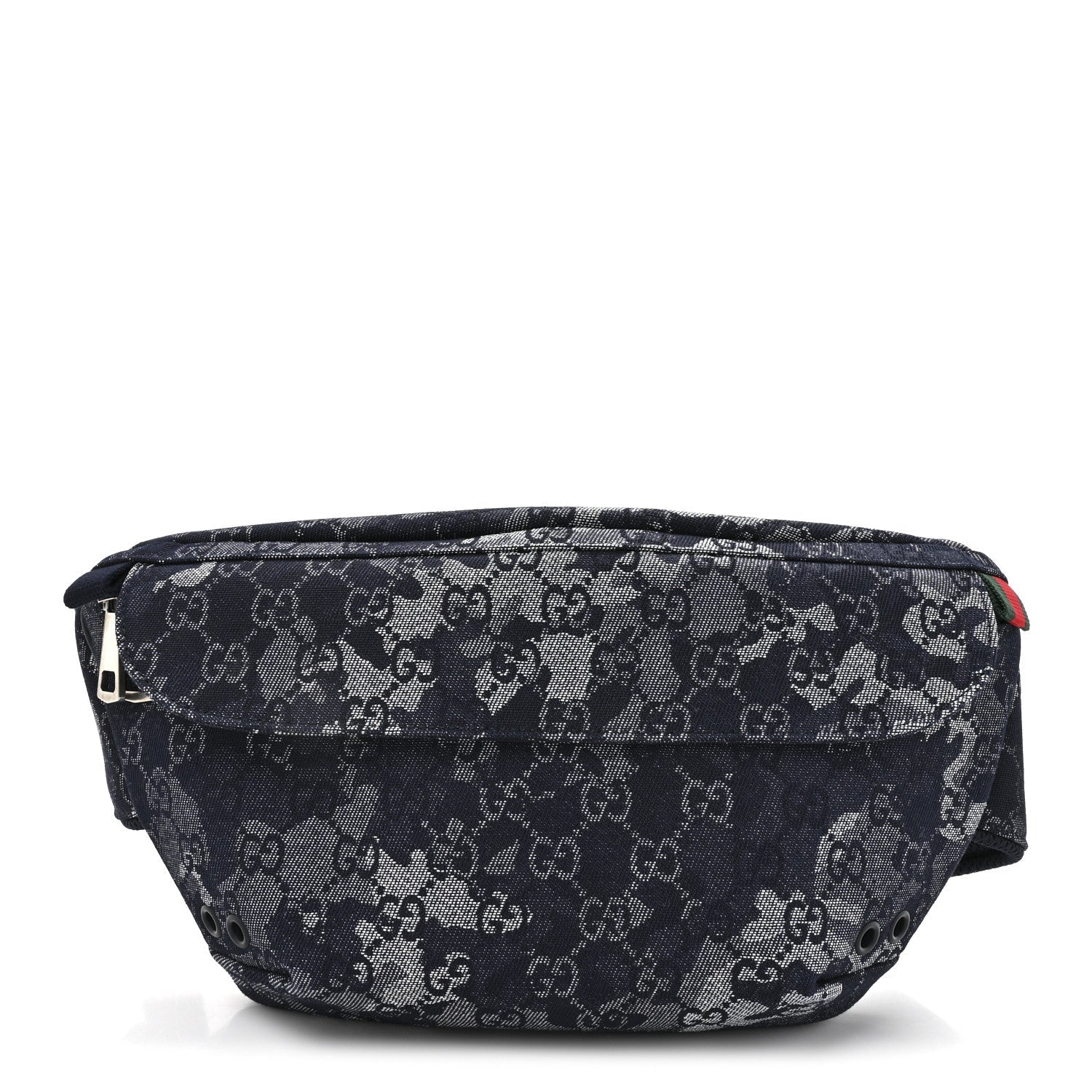 Denim GG Monogram Camouflage Belt Bag Blue