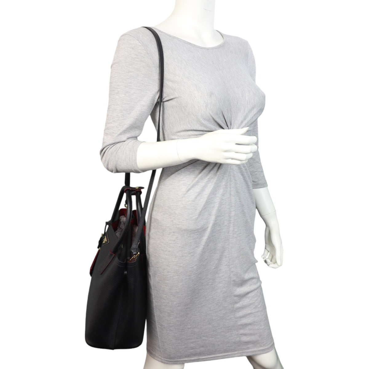 Prada Saffiano Cuir Double Bag Medium