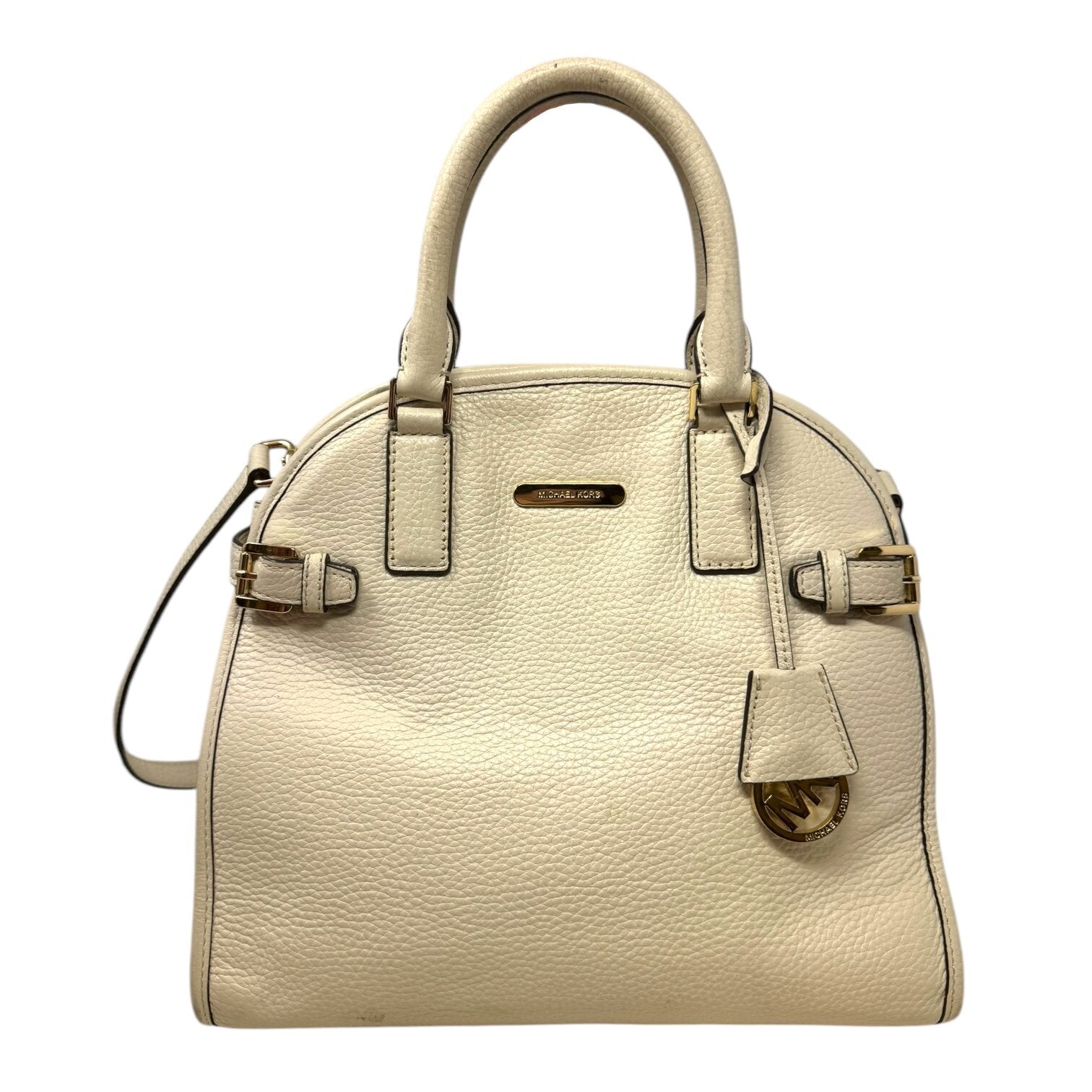 Hutton Dome Top Handle Crossbody Handbag Leather By Michael By Michael Kors  Size: Medium
