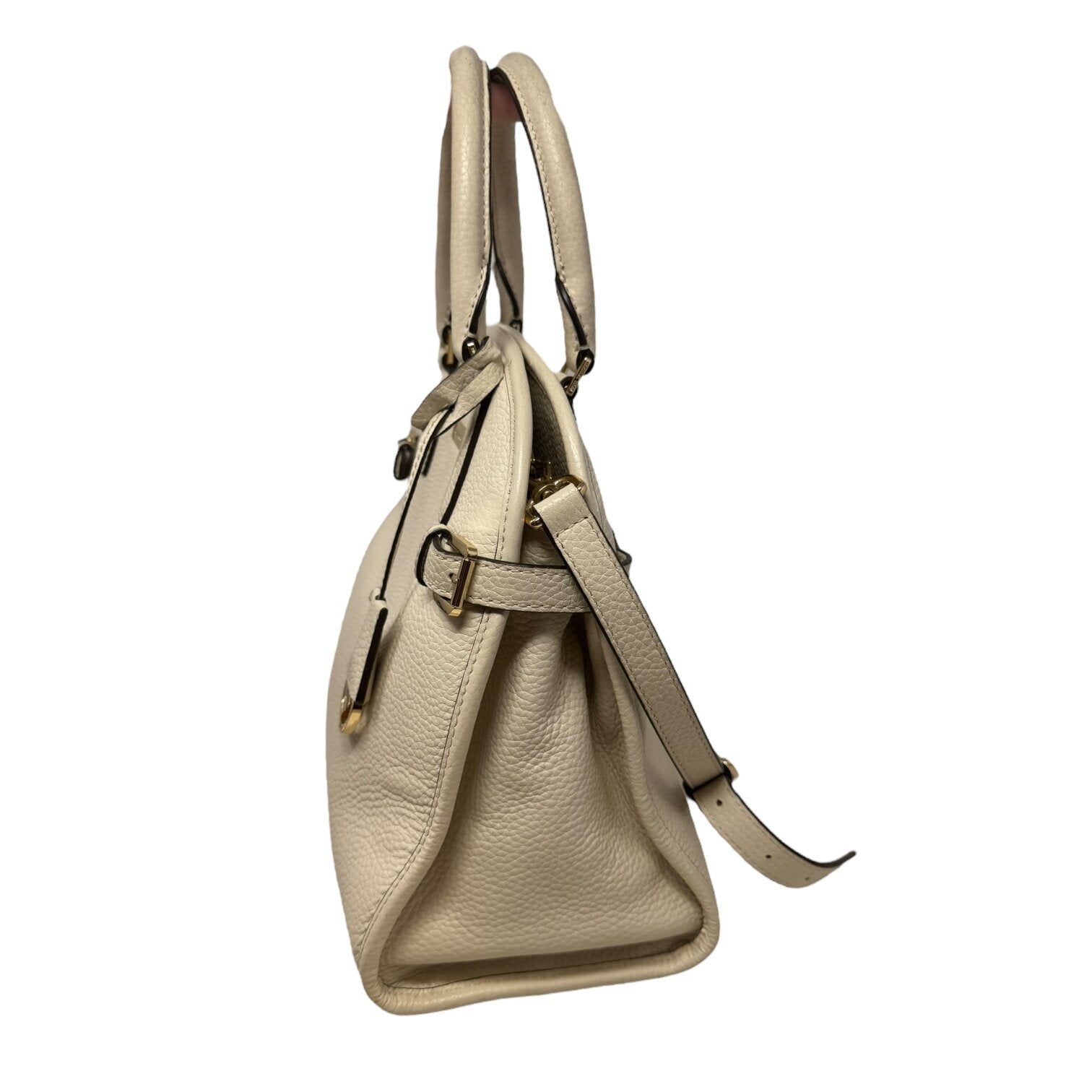 Hutton Dome Top Handle Crossbody Handbag Leather By Michael By Michael Kors  Size: Medium