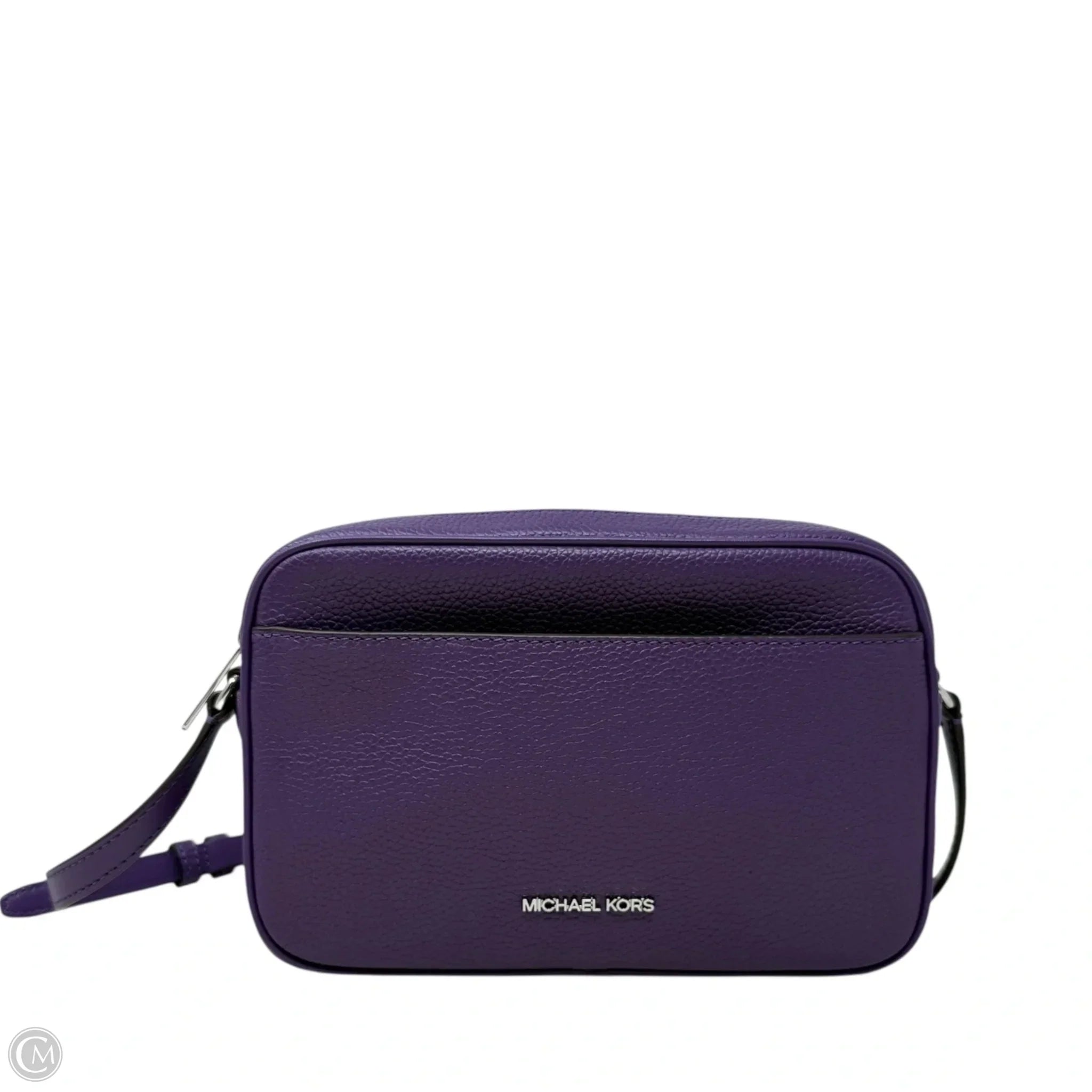 Jet Set Travel Pebbled Leather Camera Crossbody Leather By Michael By Michael Kors, Size: Medium