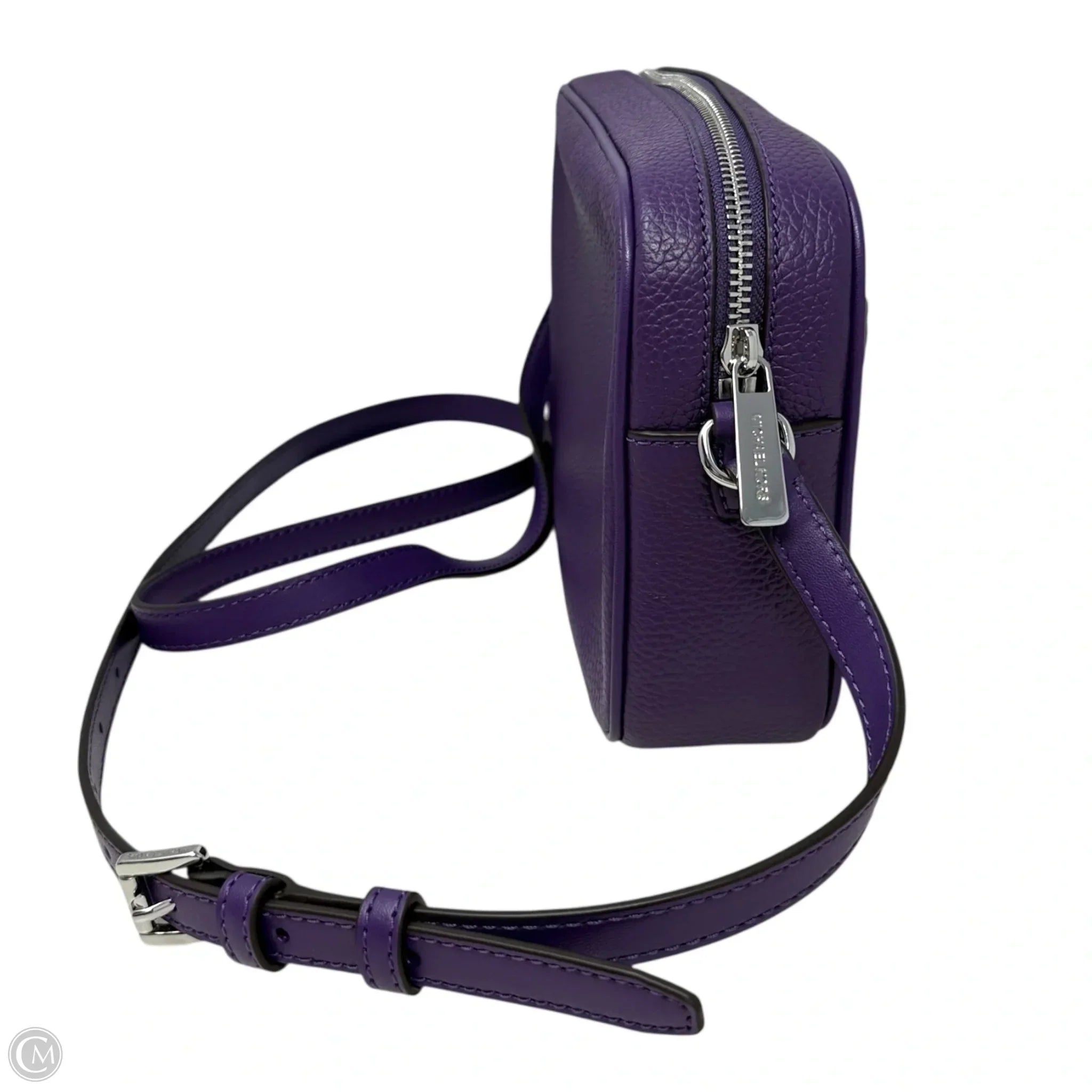 Jet Set Travel Pebbled Leather Camera Crossbody Leather By Michael By Michael Kors, Size: Medium