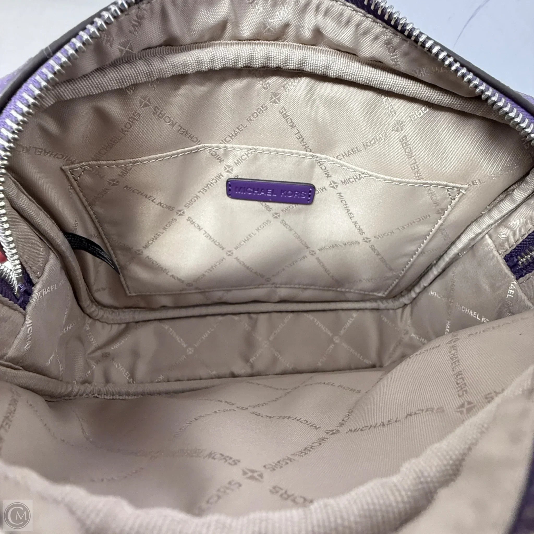 Jet Set Travel Pebbled Leather Camera Crossbody Leather By Michael By Michael Kors, Size: Medium