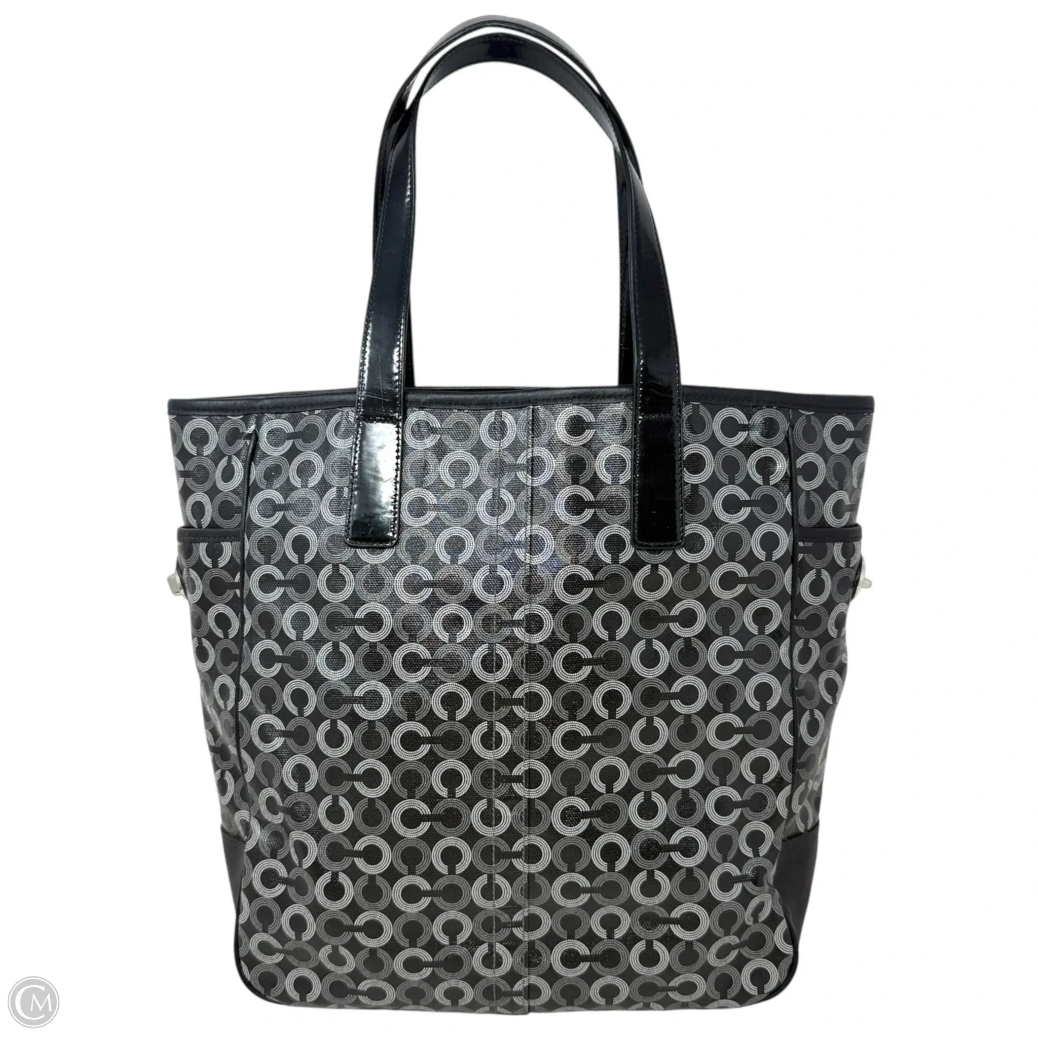 Vintage Waverly Op Art Tote Designer By Coach, Size: Medium