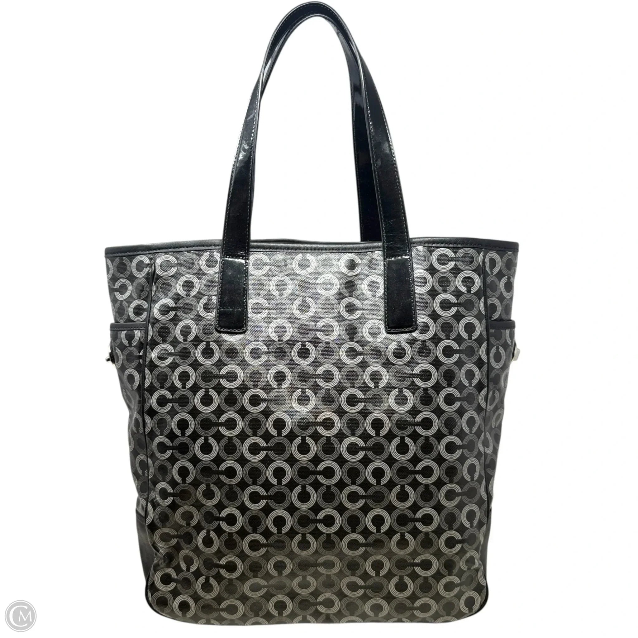 Vintage Waverly Op Art Tote Designer By Coach, Size: Medium