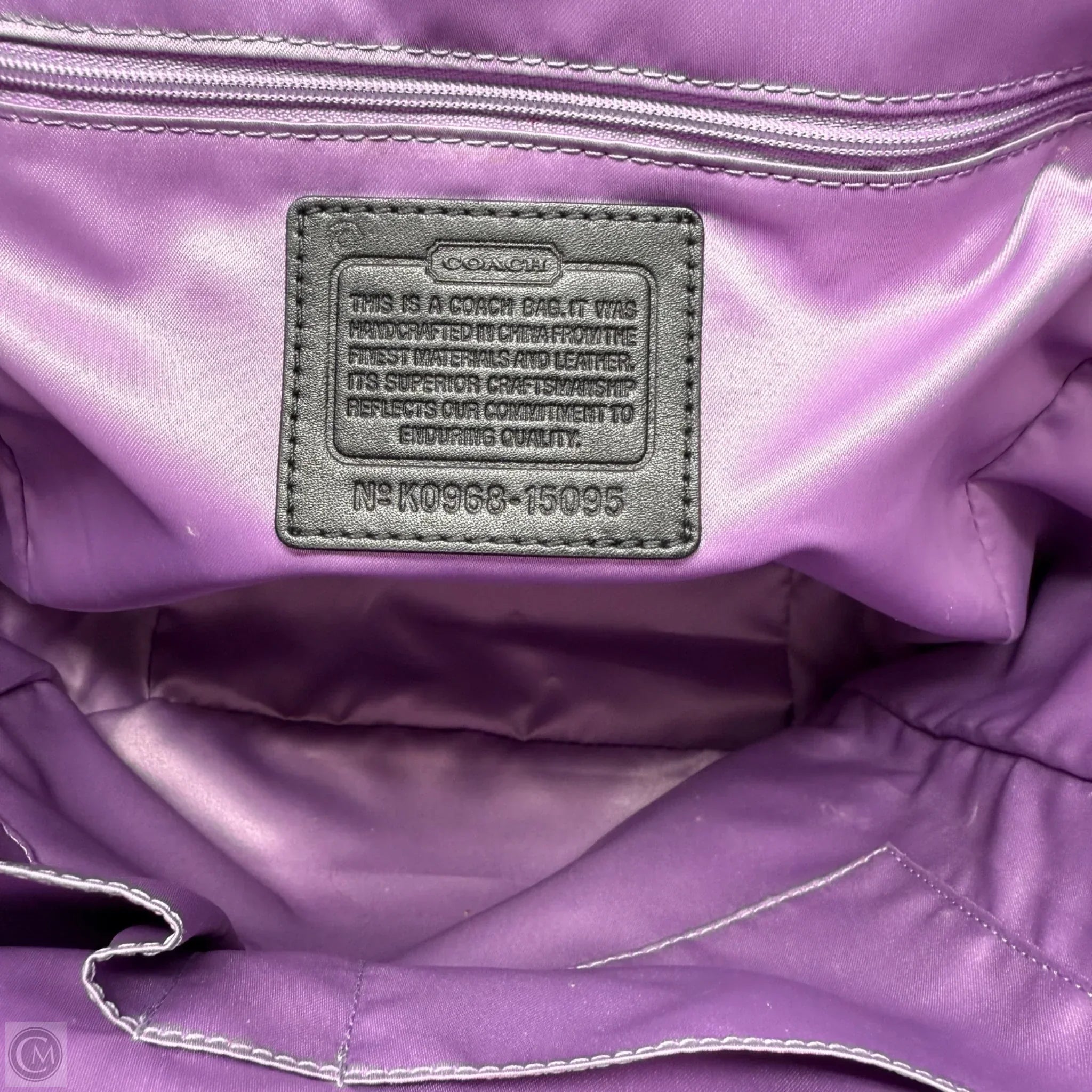 Vintage Waverly Op Art Tote Designer By Coach, Size: Medium