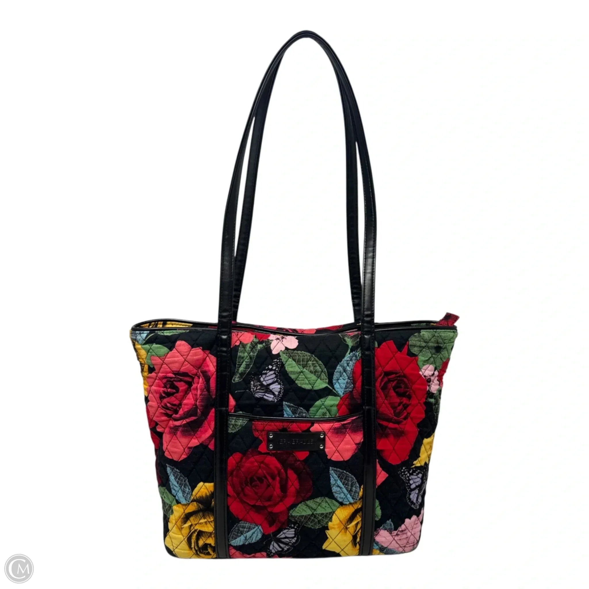 Small Trimmed Vera Tote In Havana Rose By Vera Bradley, Size: Medium