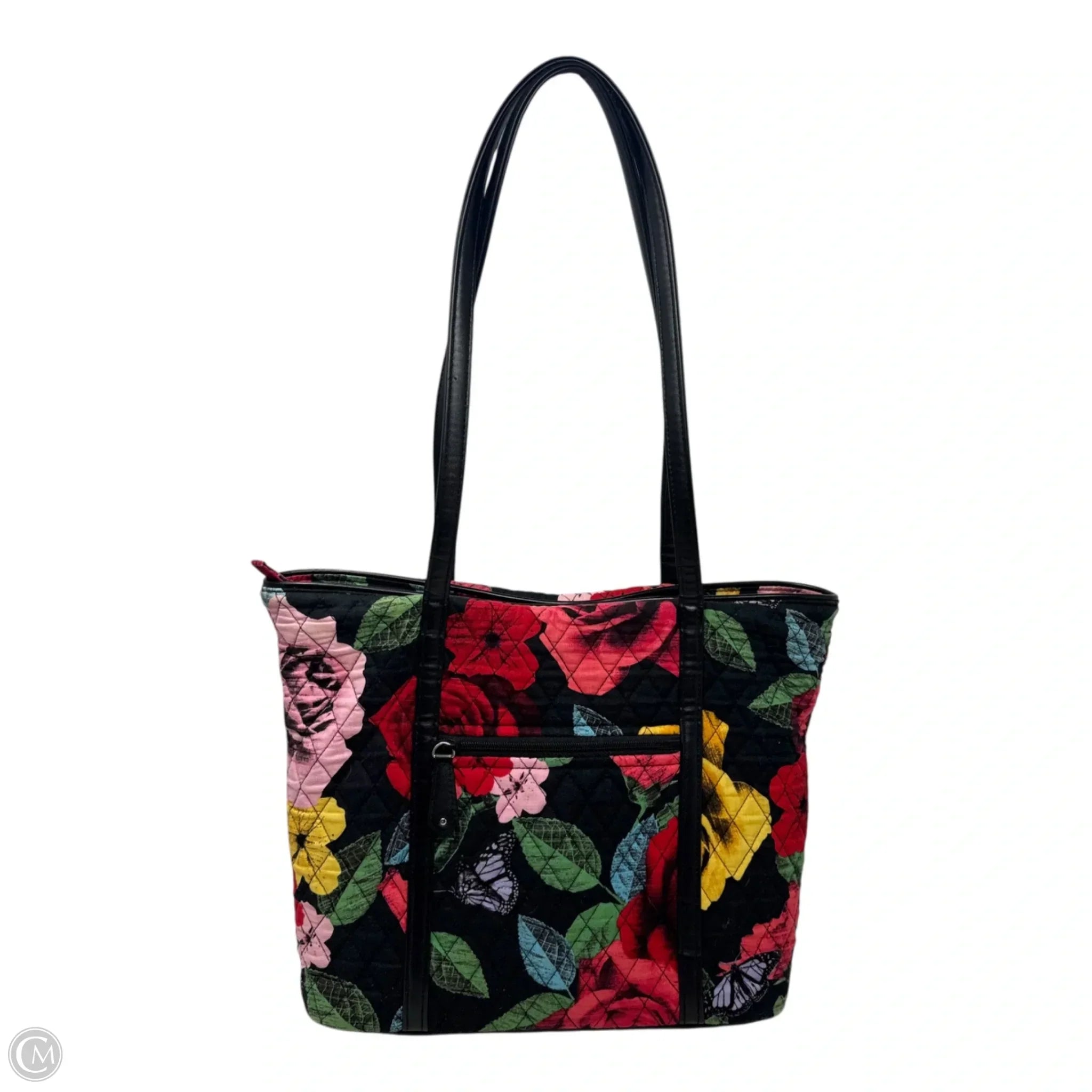 Small Trimmed Vera Tote In Havana Rose By Vera Bradley, Size: Medium