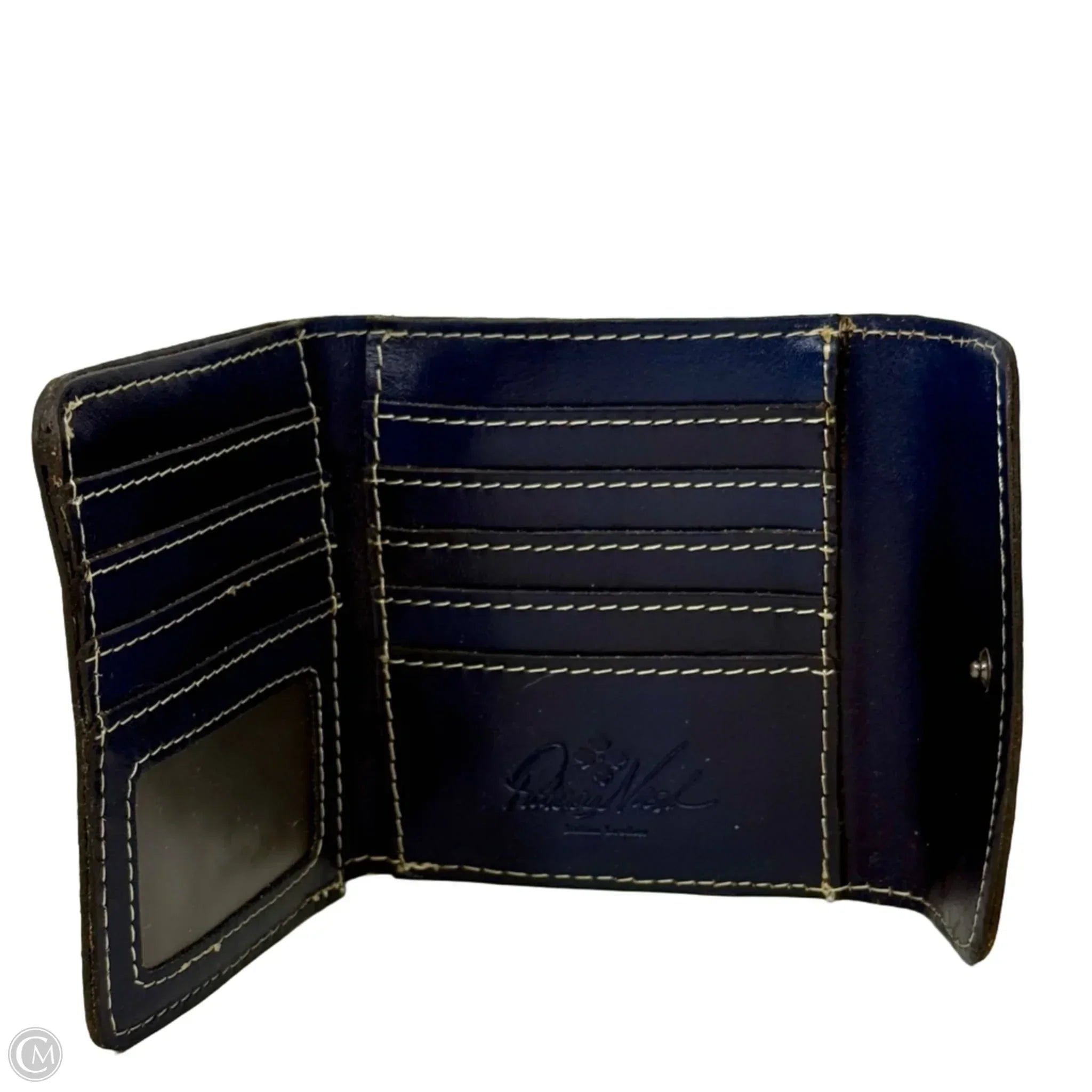 Reiti Wallet In Denim Daisies Designer By Patricia Nash, Size: Small