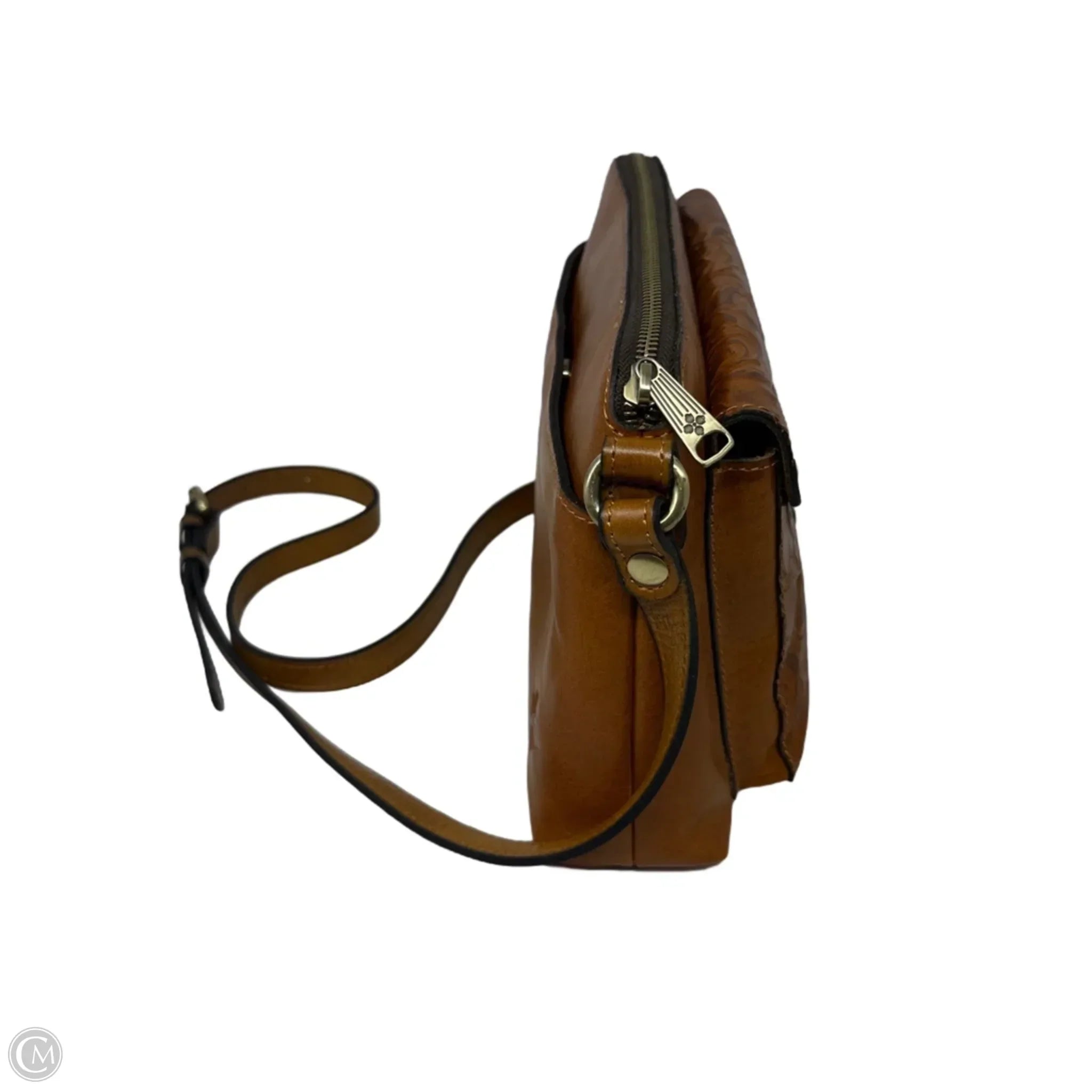 Avellino Tooled Leather Crossbody In Florence Designer By Patricia Nash, Size: Medium
