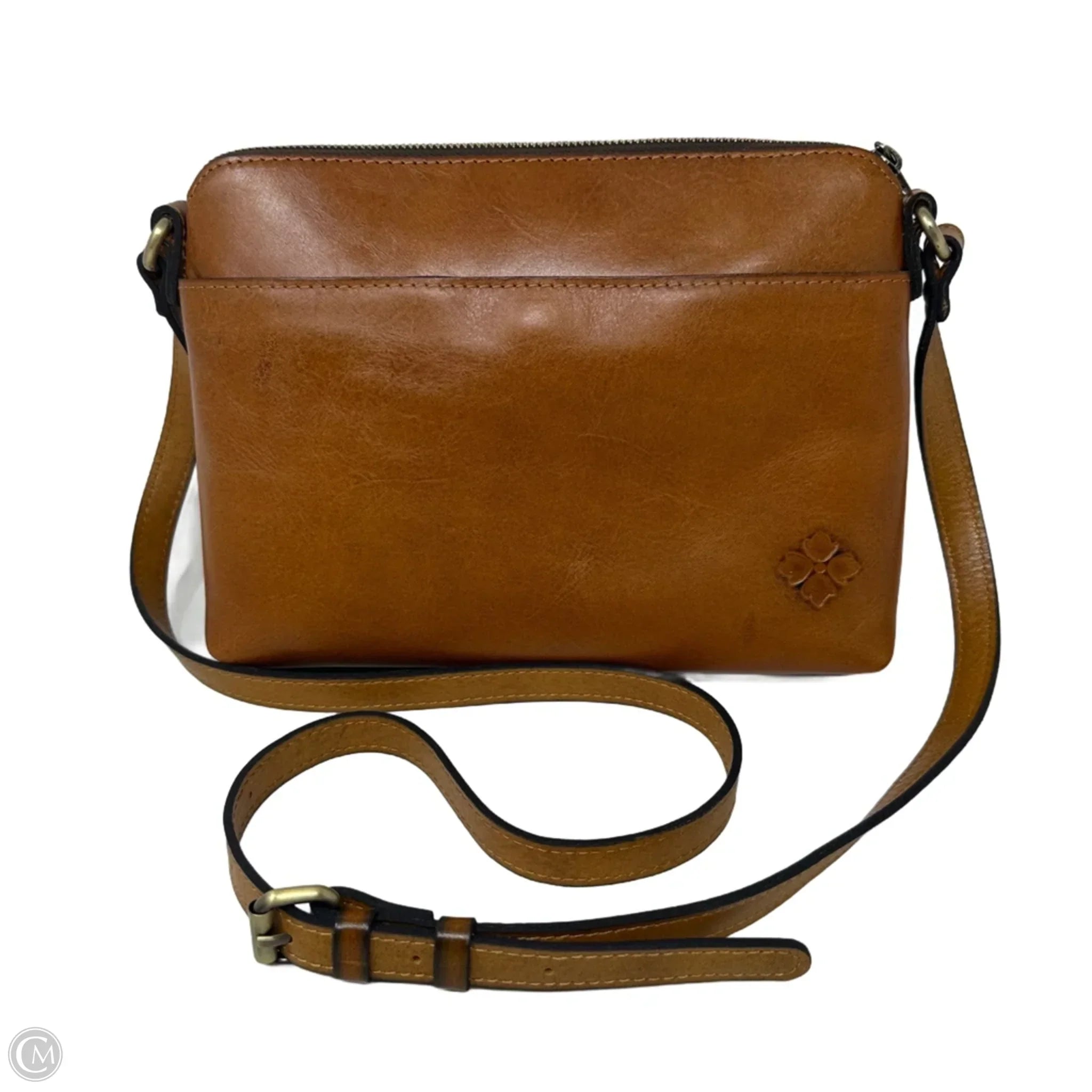 Avellino Tooled Leather Crossbody In Florence Designer By Patricia Nash, Size: Medium