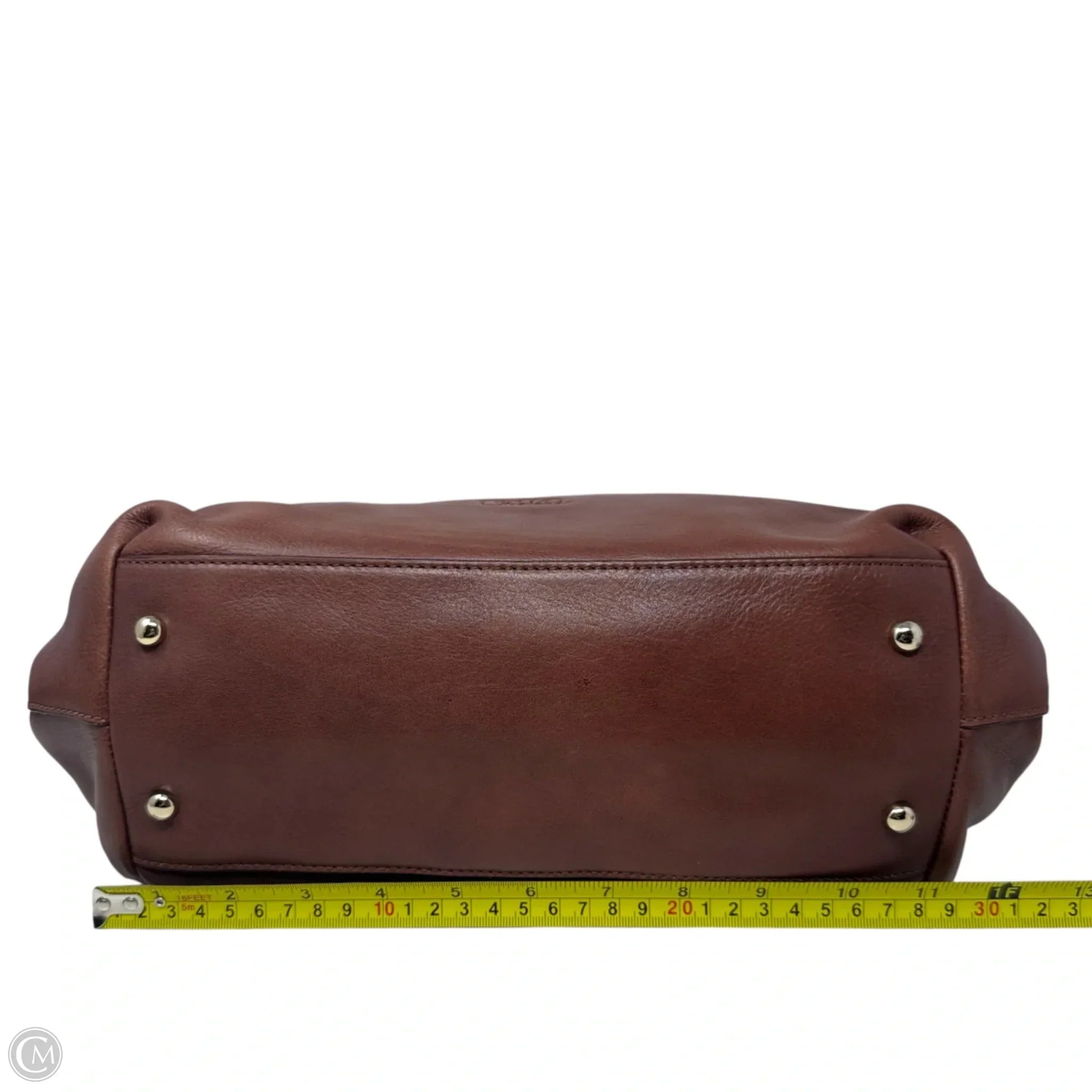 Italian Leather Hobo Bag By Tre Varo, Size: Medium