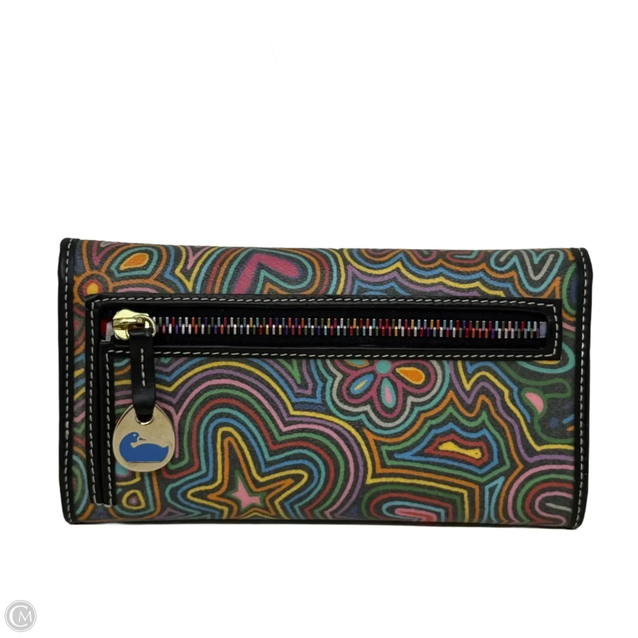 RARE Collectible Vintage Y2K Scribble Wallet Designer By Dooney And Bourke, Size: Large