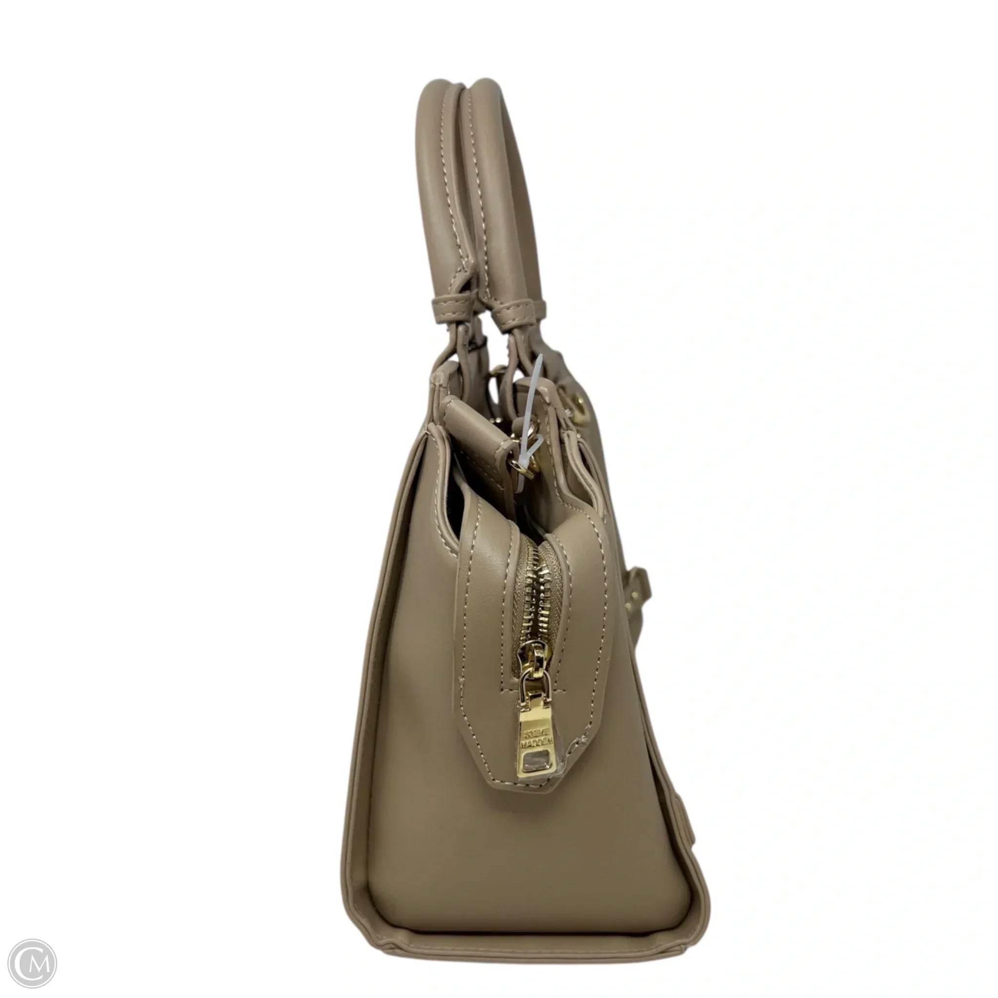 BCharmy Satchel In sandstorm By Steve Madden, Size: Medium