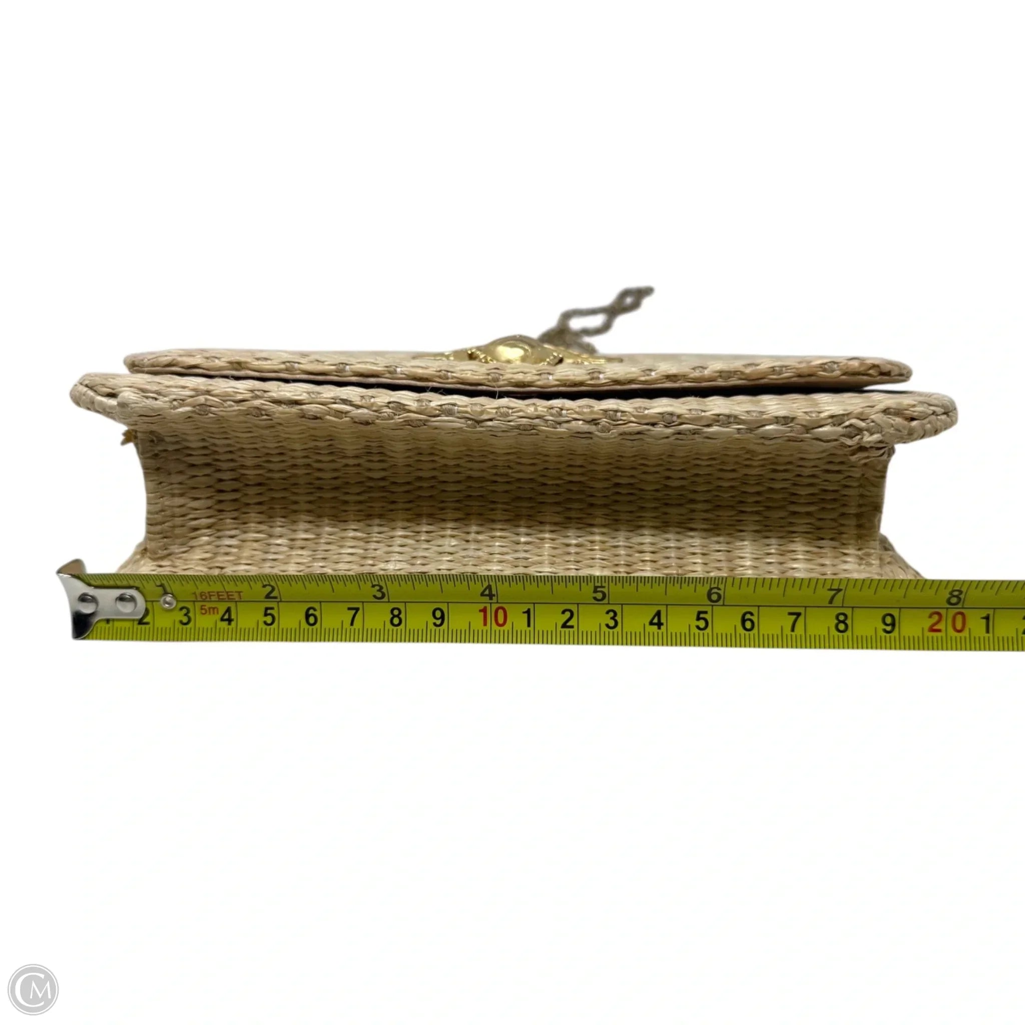 Ruby Straw Gold Bee Clutch By Lisi Lerch, Size: Small