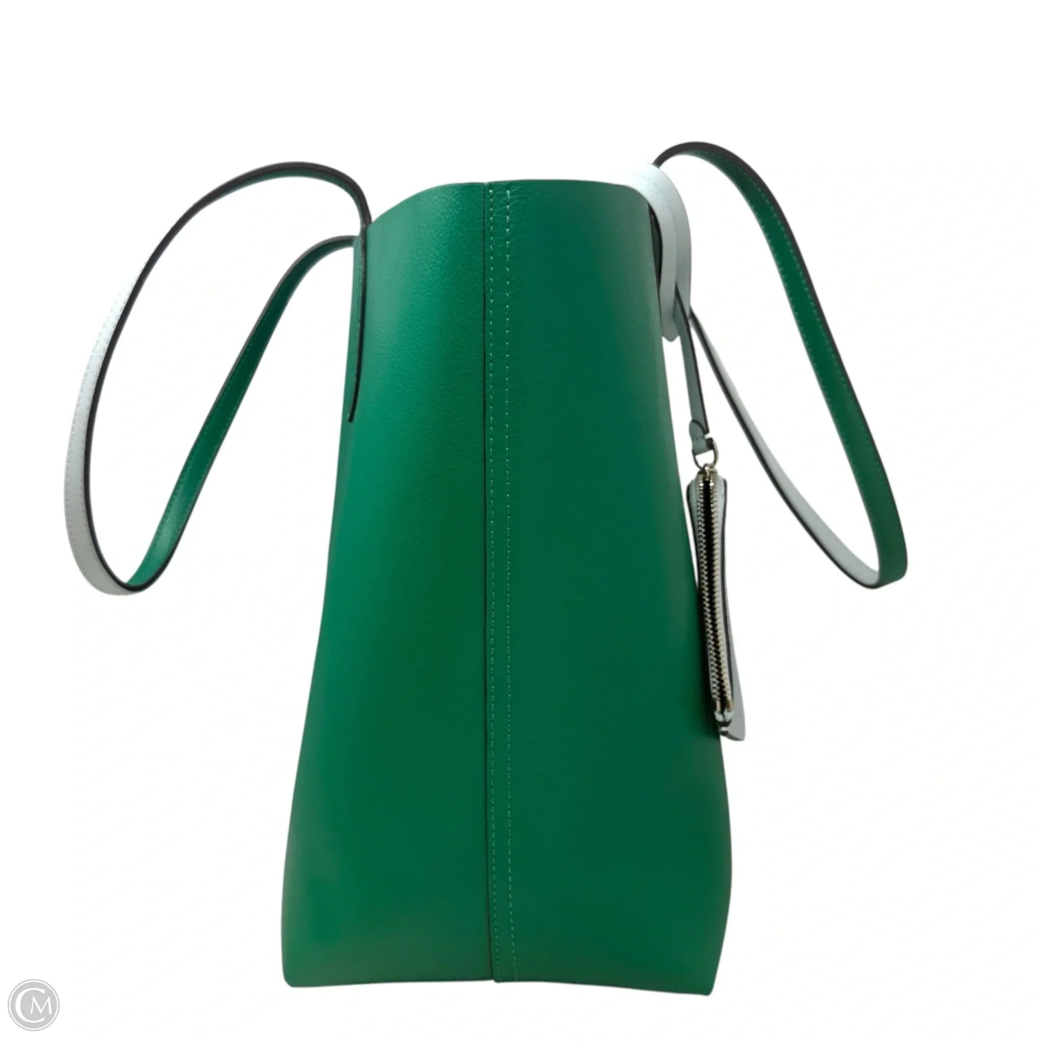 Ava Reversible Tote In Fig Leaf/Mint Refined Grain Leather Designer By Kate Spade, Size: Large