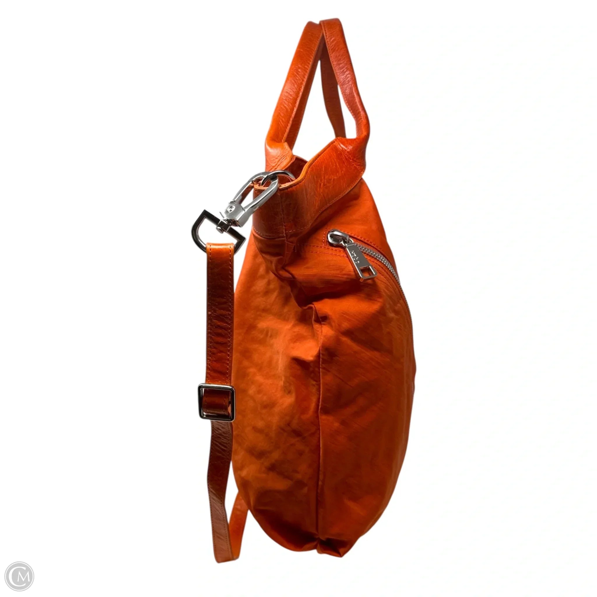 Discontinued Nylon & Leather Double Zip Tote By Hobo Intl, Size: Large