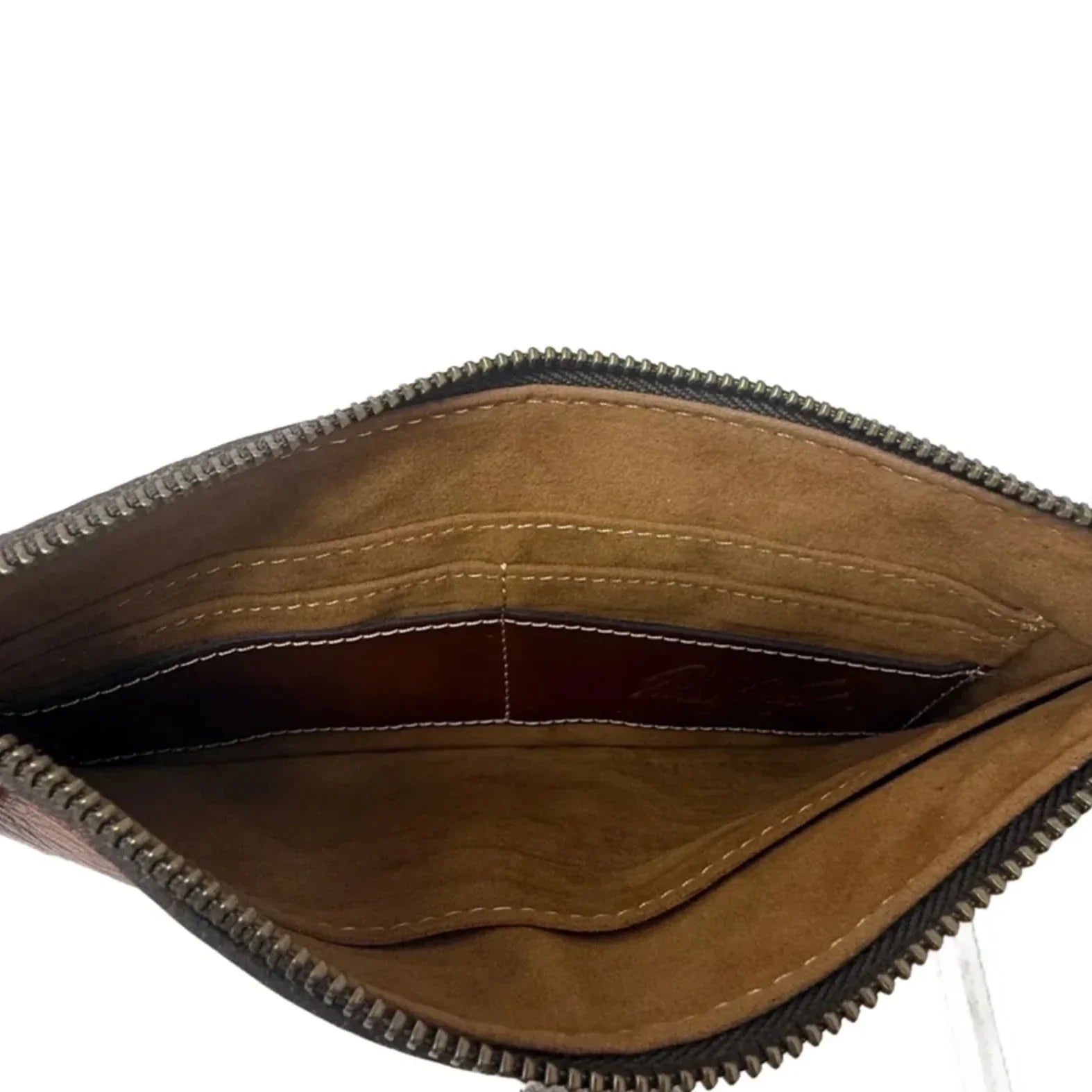 St. Croce Wristlet In Florence Tooled Leather Designer By Patricia Nash, Size: Medium