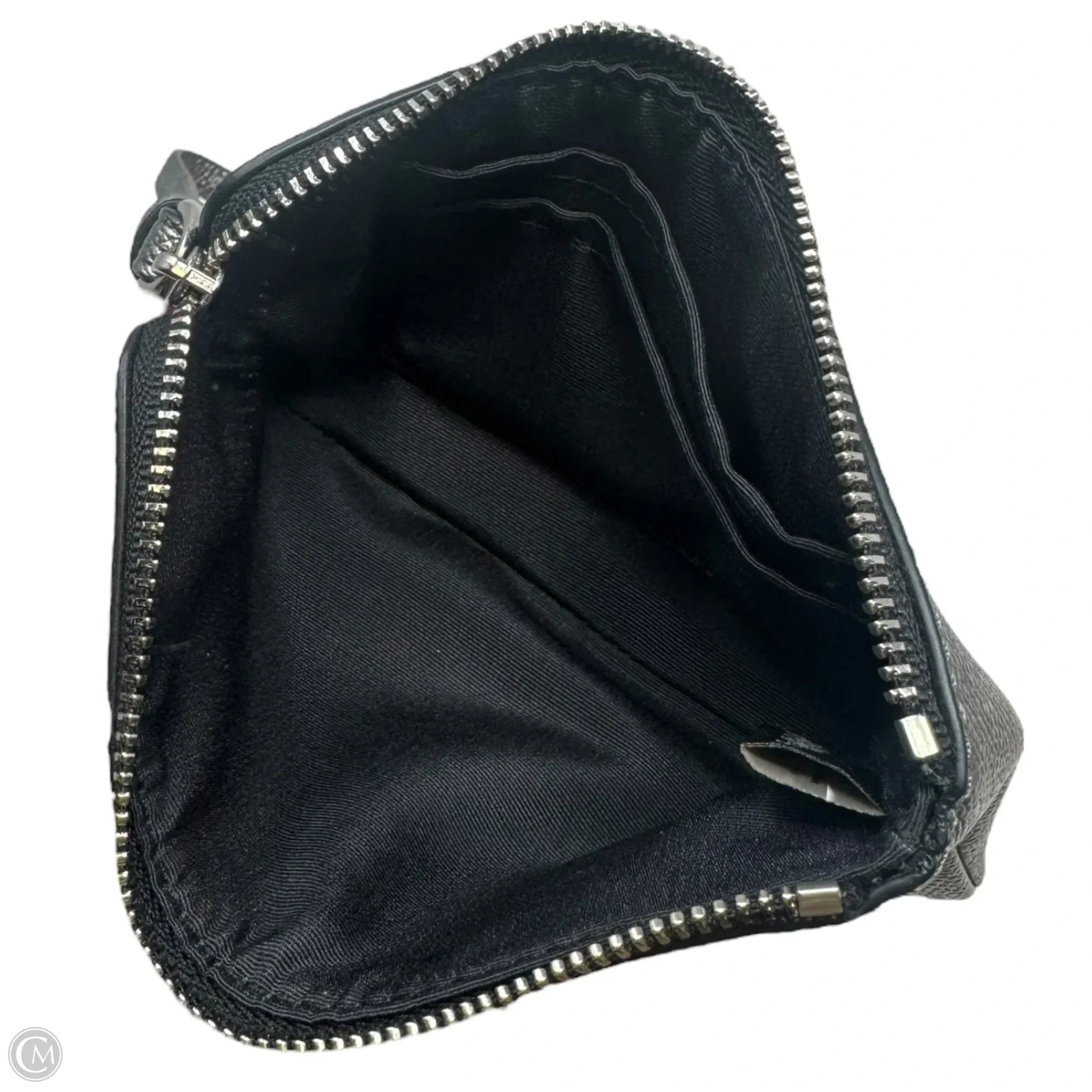 Corner Zip Wristlet Designer By Coach, Size: Small