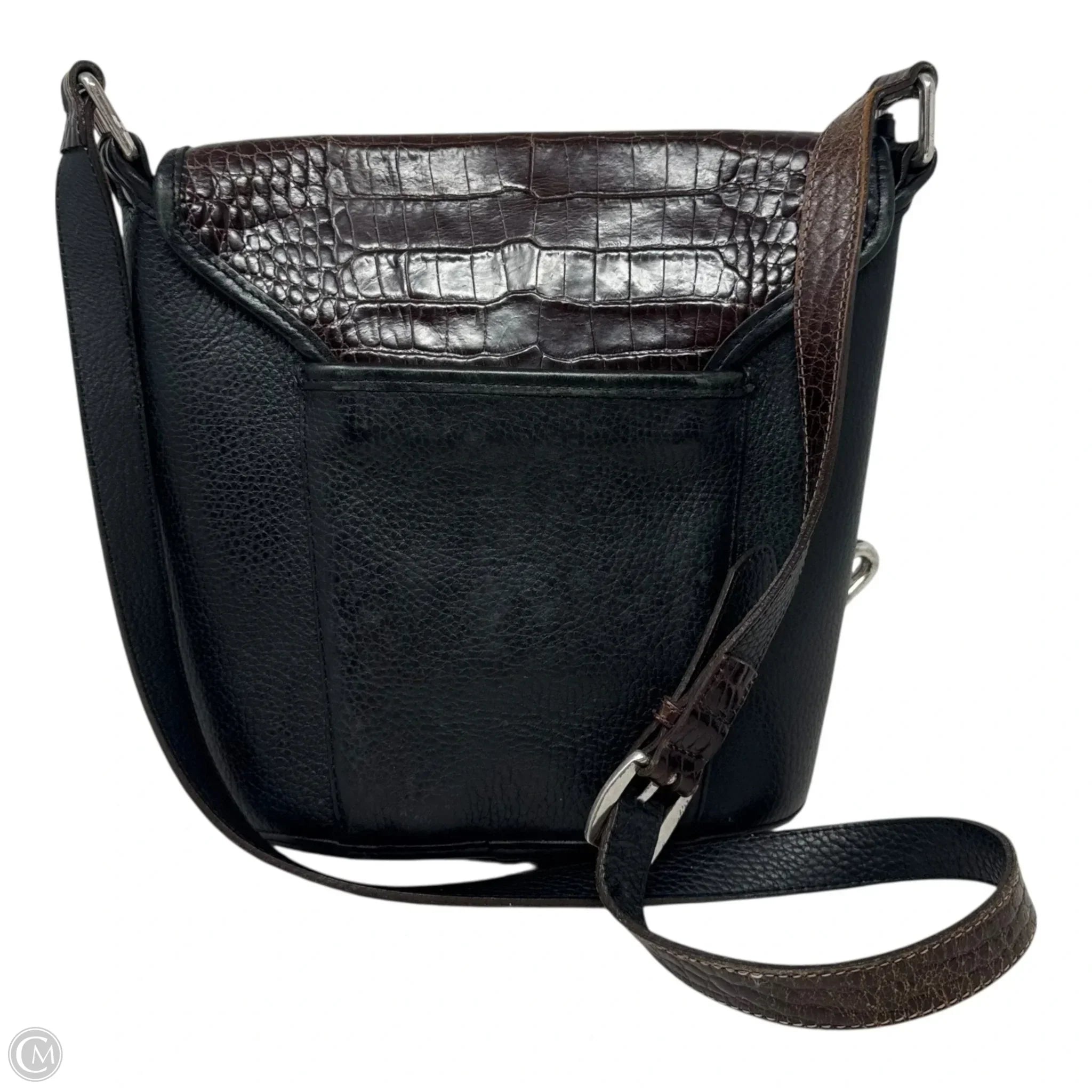 Vintage H1509 Magdaleine Leather Shoulder Bag By Brighton, Size: Medium