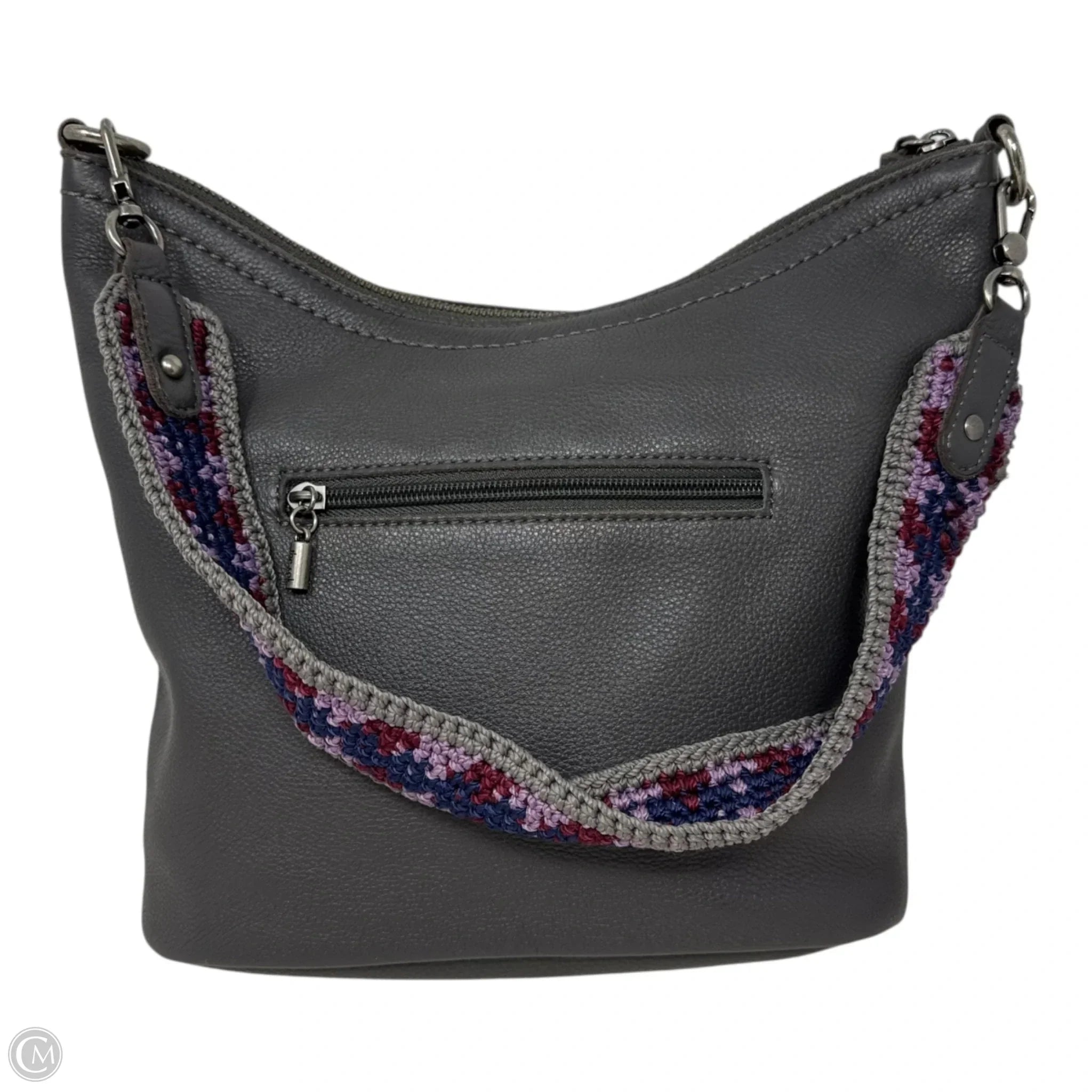 Crochet Strap Shoulder Handbag Leather By The Sak, Size: Medium