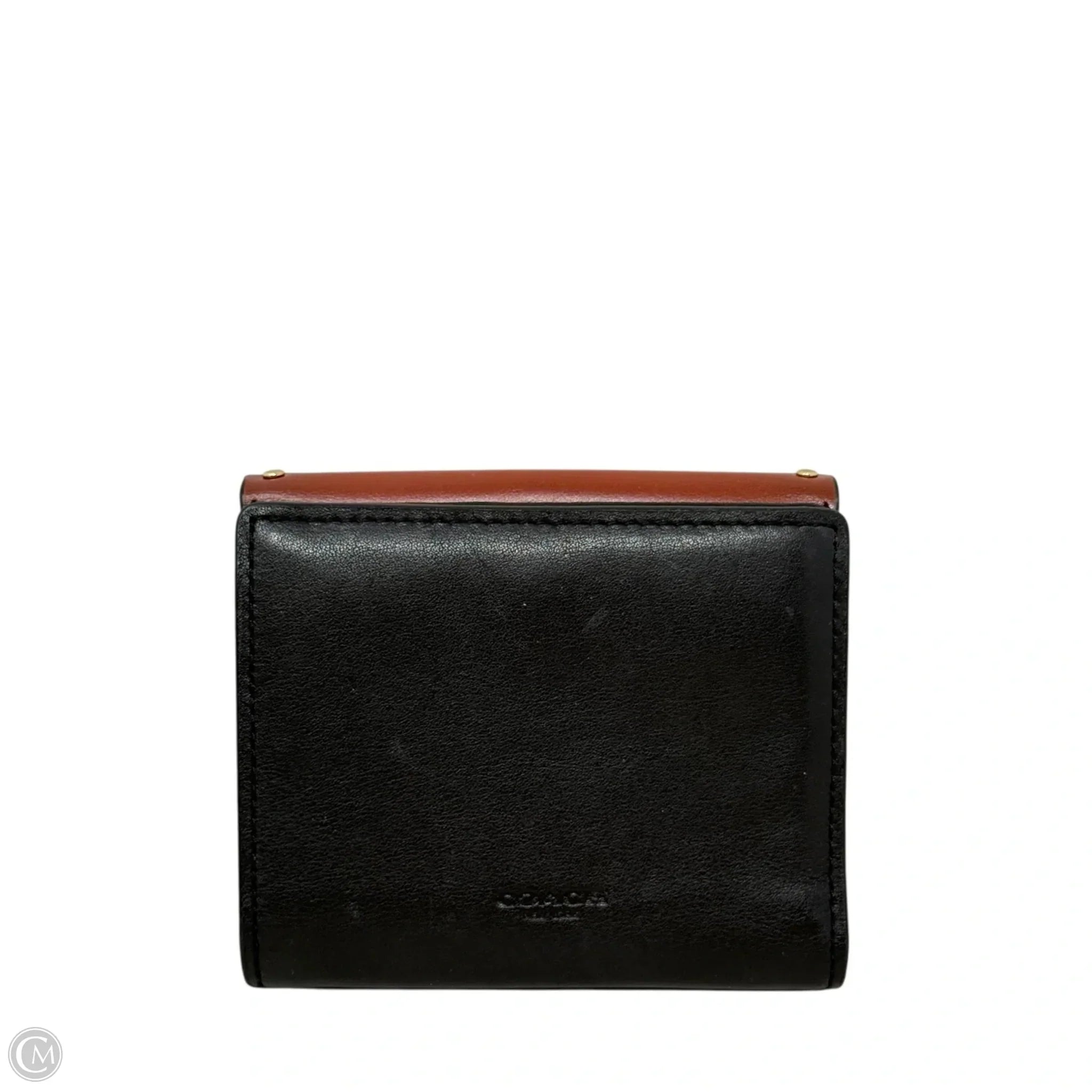 Georgie Small Wallet In Colorblock Signature Canvas with Rivets Designer By Coach, Size: Medium